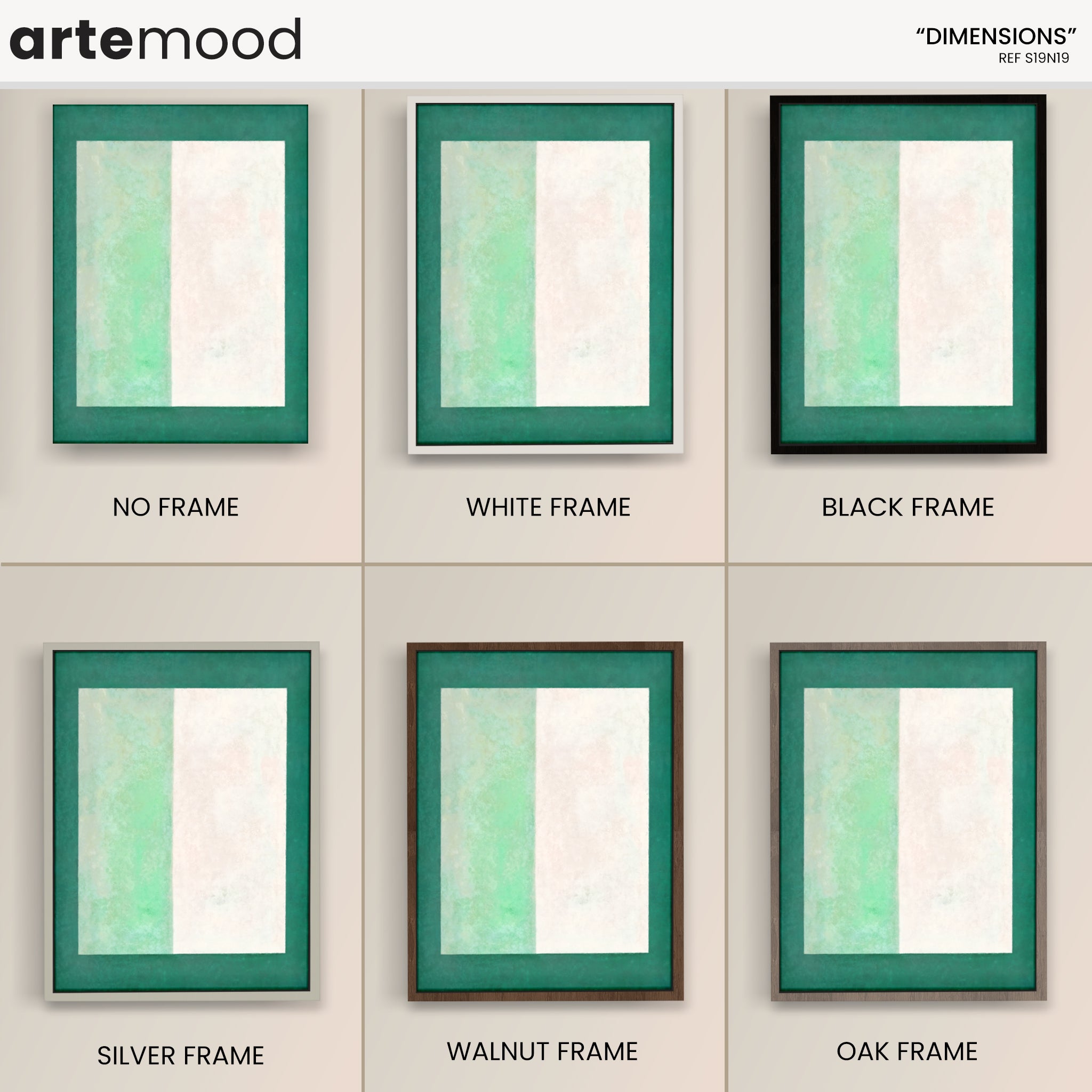 Color Field Artwork Print On Canvas - Minimalist, Zen, Blue, White, Minimal Composition Square Form