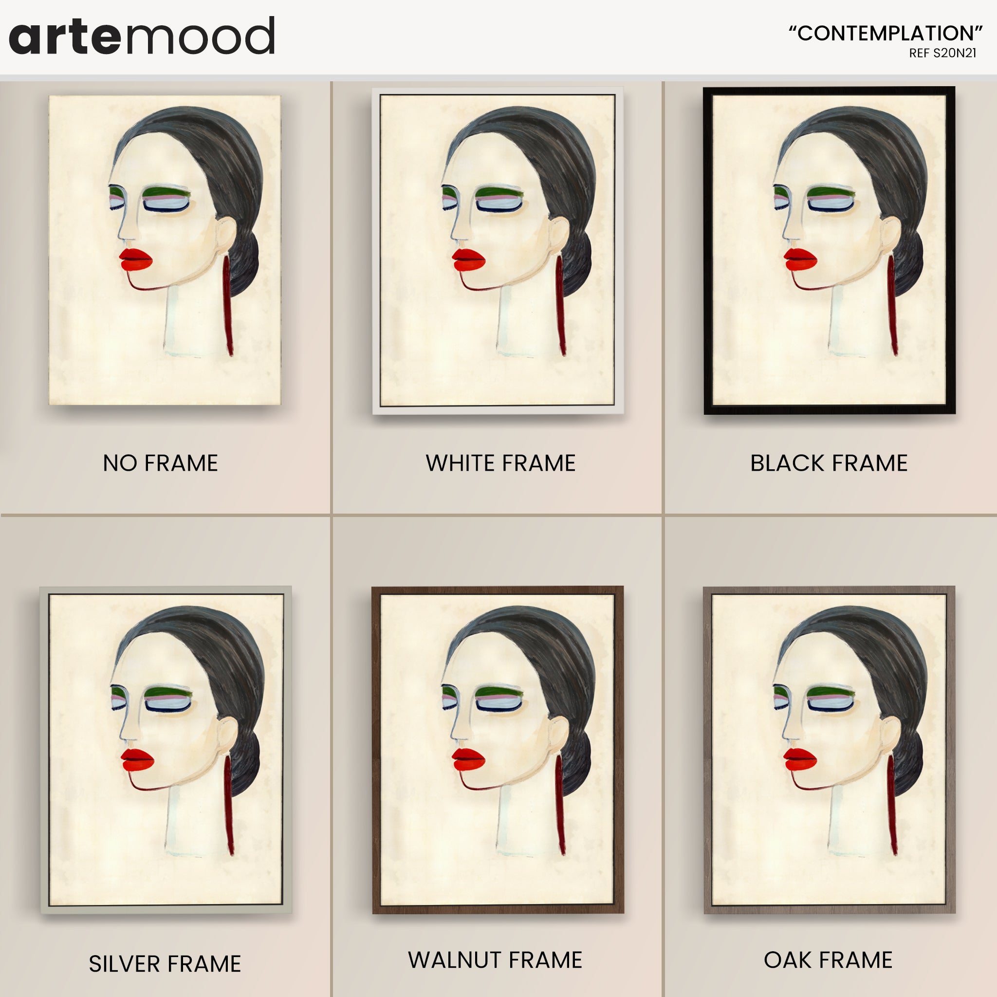 Woman Artwork Print - Portrait Art Print - Expressive Woman Portrait Minimal Wall Art
