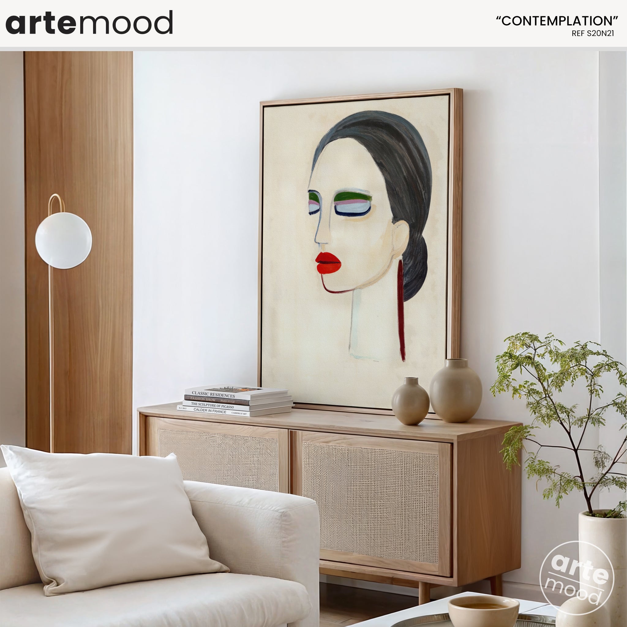 Woman Artwork Print - Portrait Art Print - Expressive Woman Portrait Minimal Wall Art