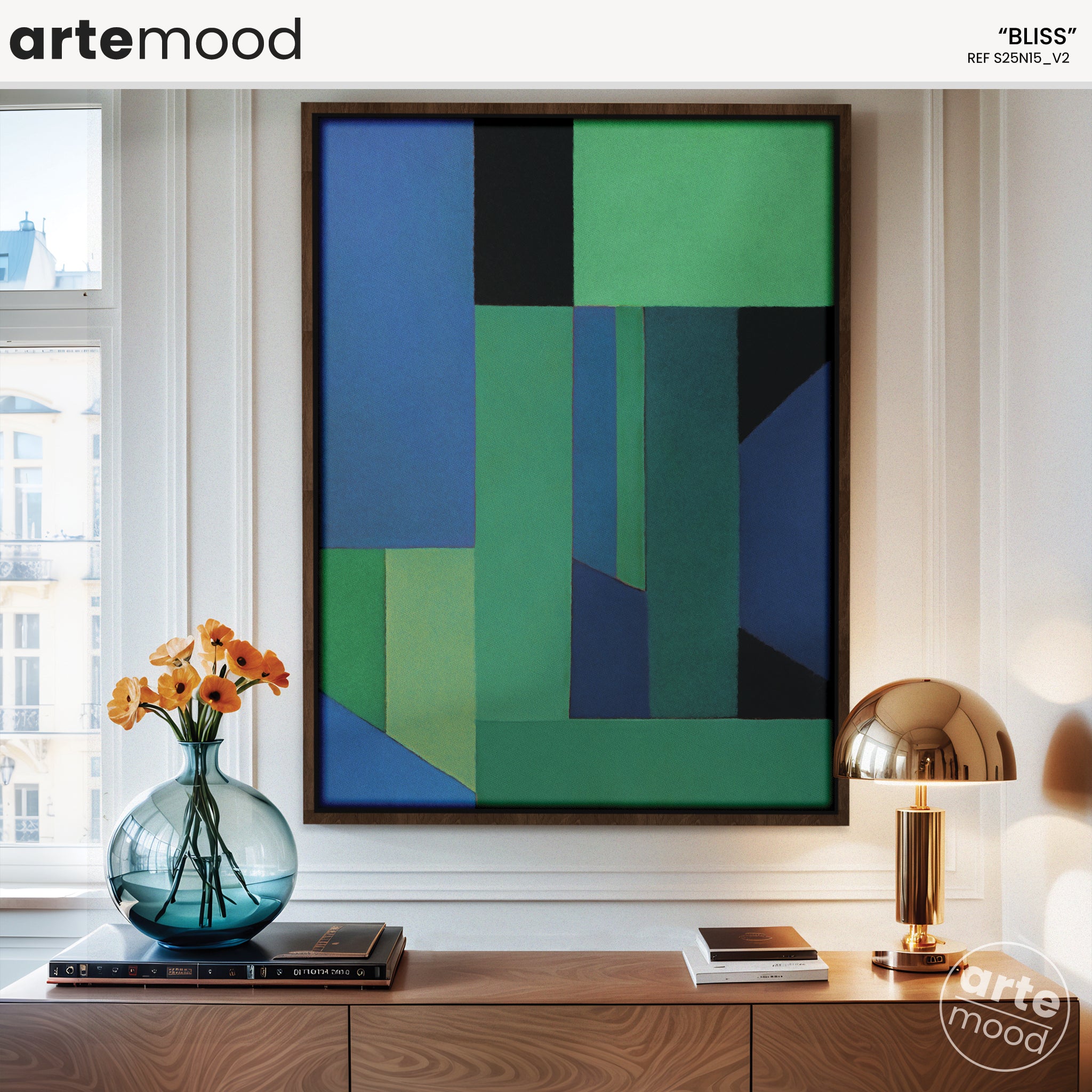 Geometric Artwork Print - Modern Art Canvas - Minimalist Color Art, Color Block, Geometric Art