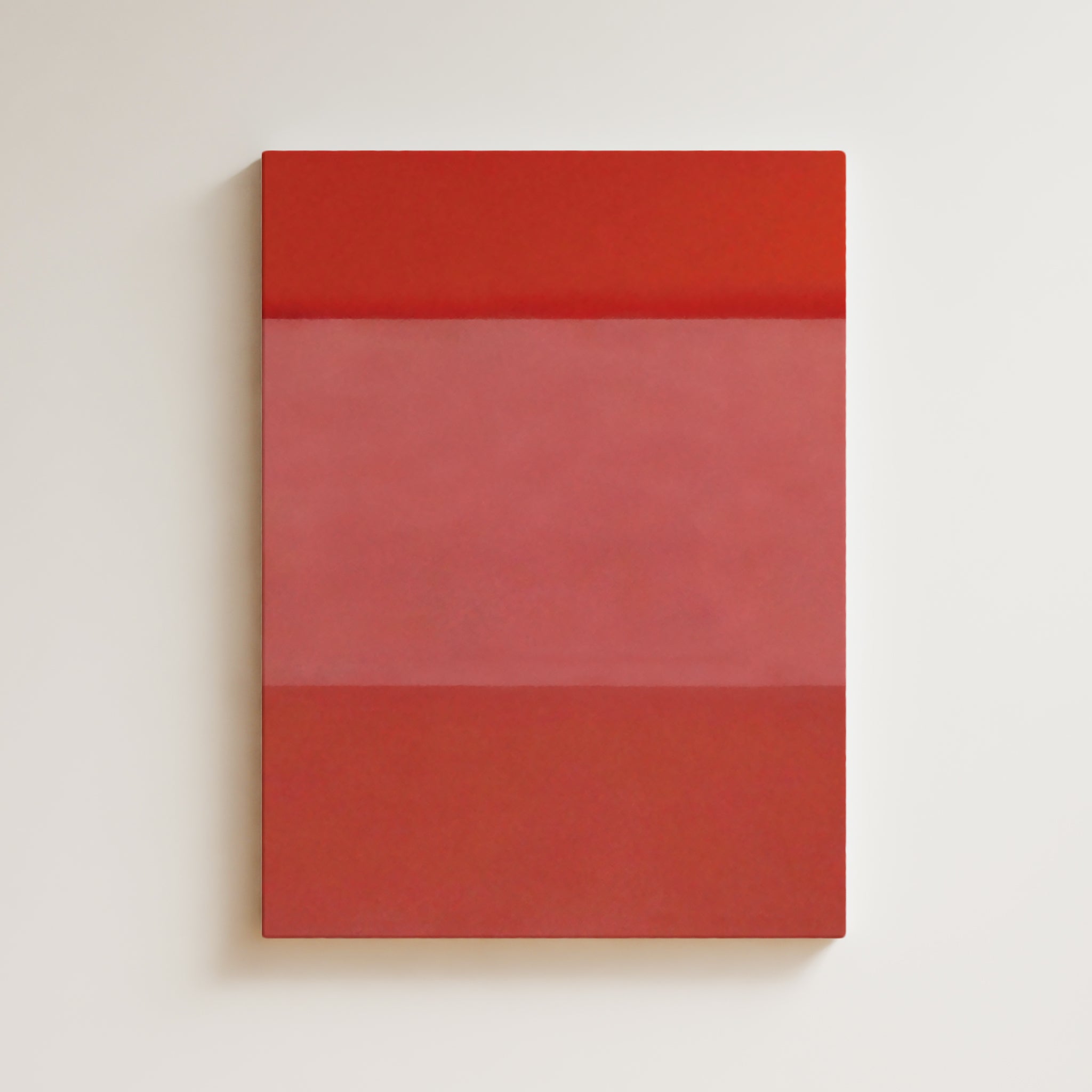 Catalyst - Color Field abstrait minimaliste - Rouge - S41N1