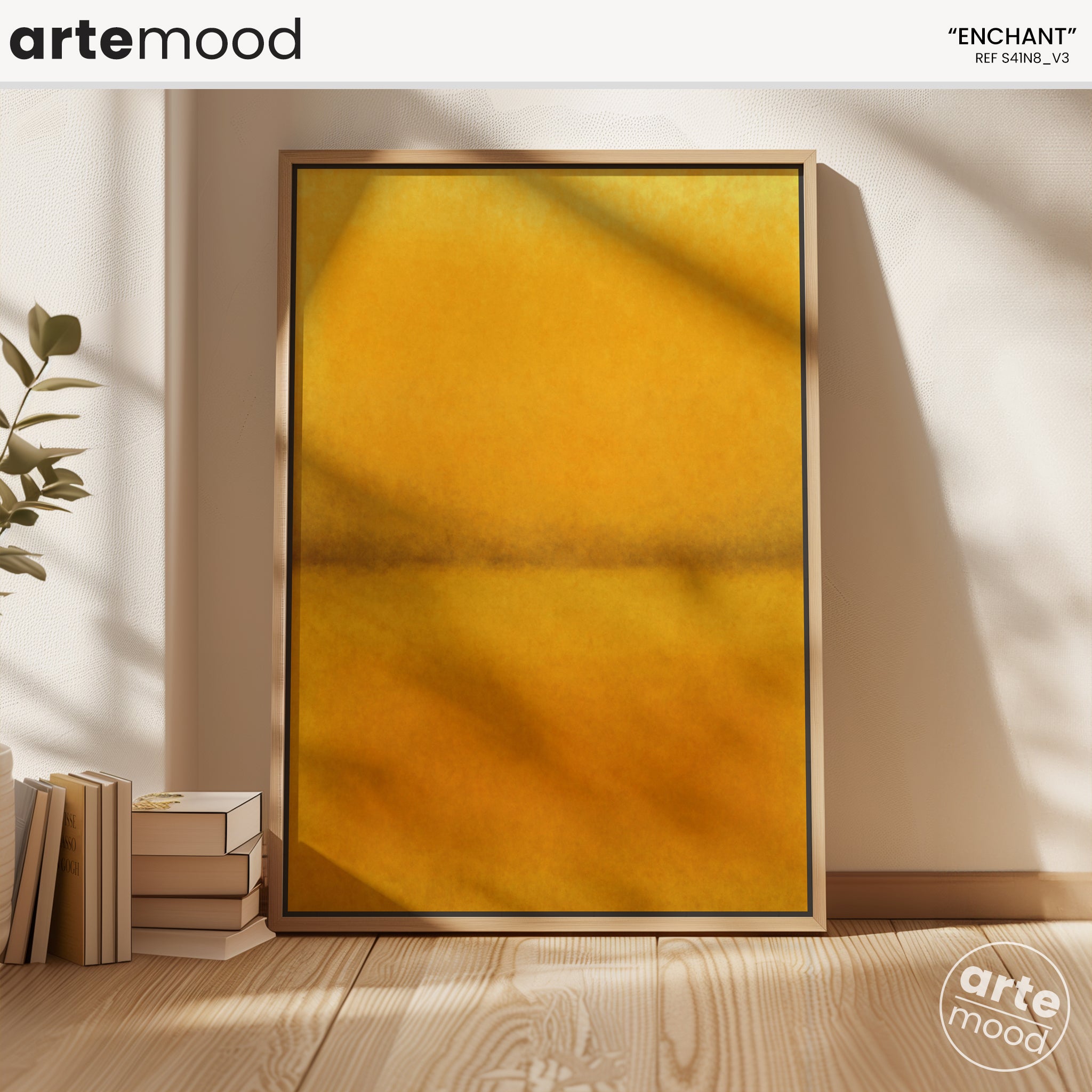 Color Field Artwork Print On Canvas - Minimalist, Zen, Sunset, Sunny Art, Sunshine Art, Yellow Rothko Style Wall Art Canvas