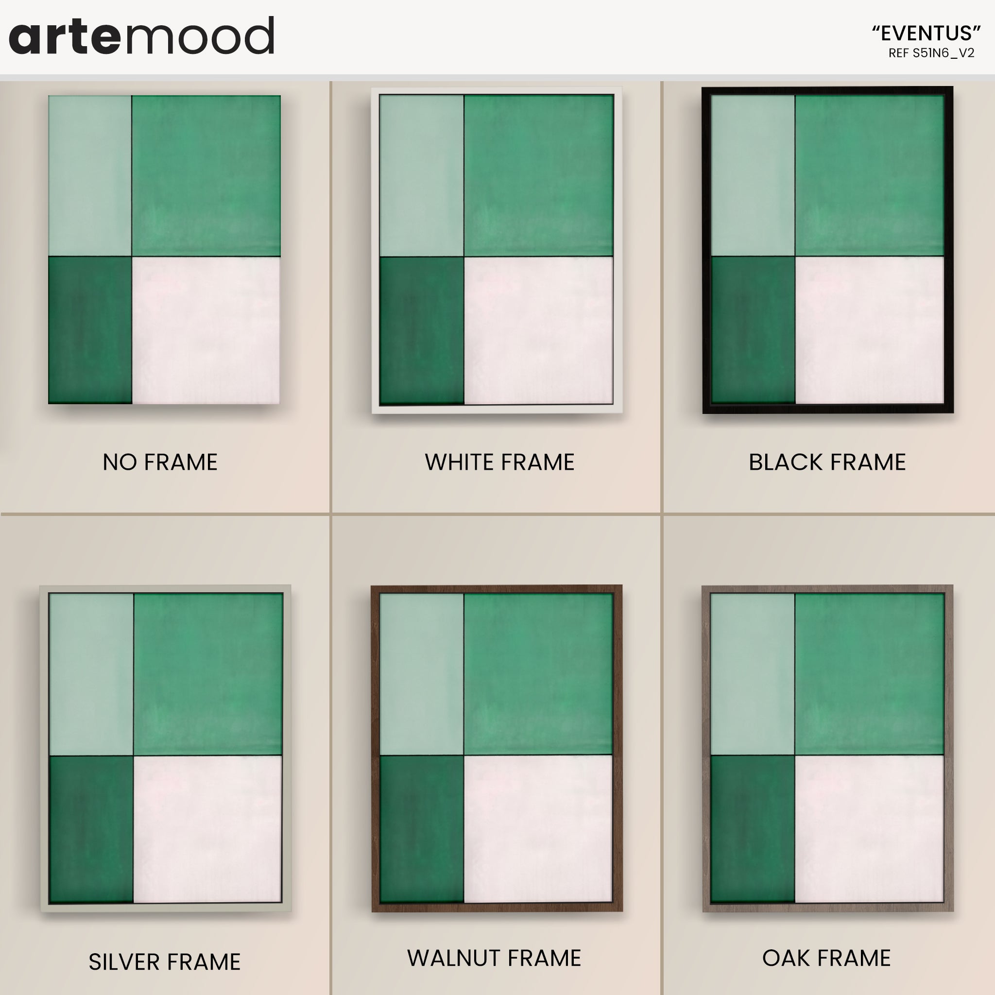 Color Field Artwork Print On Canvas - Minimalist, Geometric - Vibrant Green, White, Tropical Chic Art, Garden, Eco, Nature Art Print