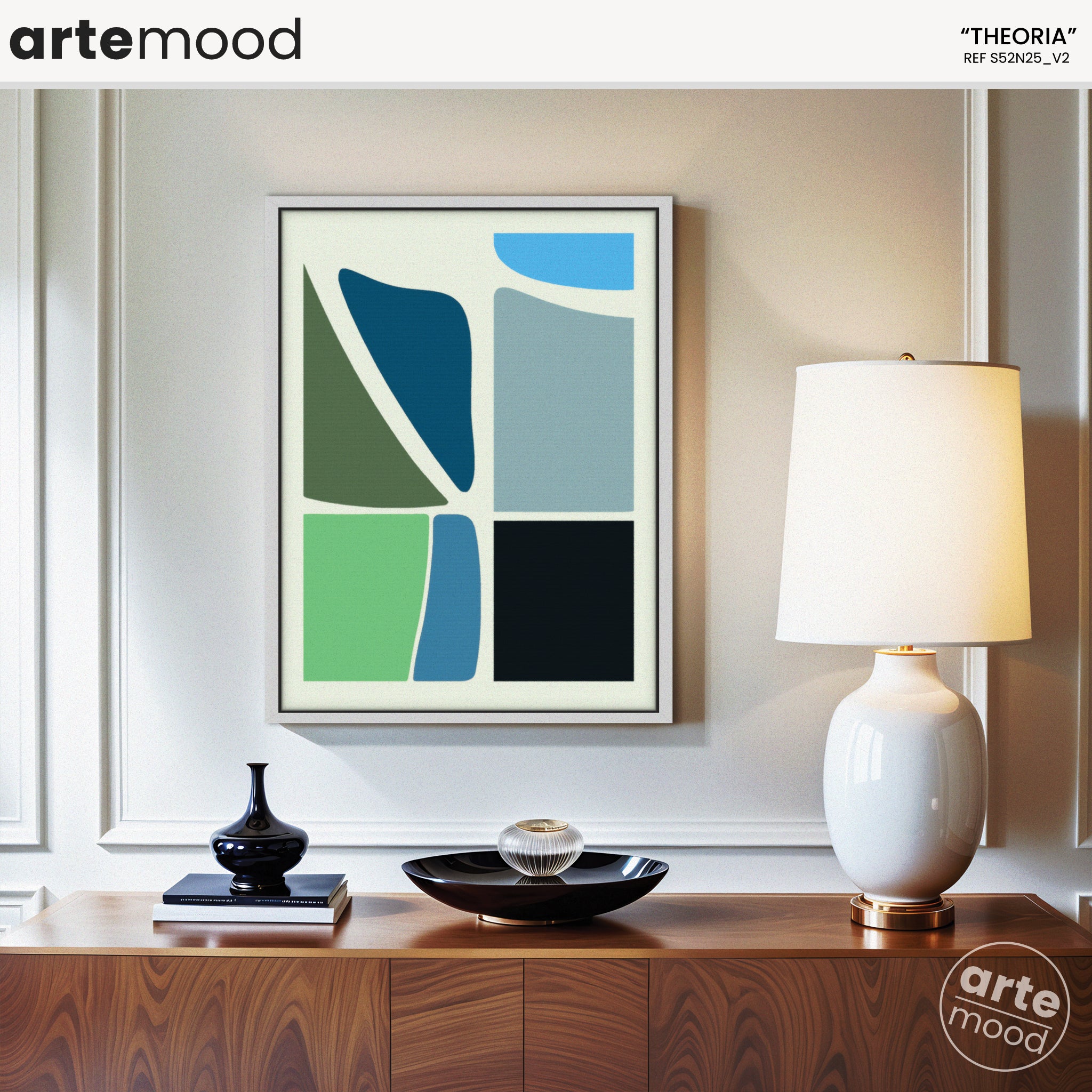 Abstract Artwork Print - Geometric Art - Modern Composition - Simple Forms & Shapes