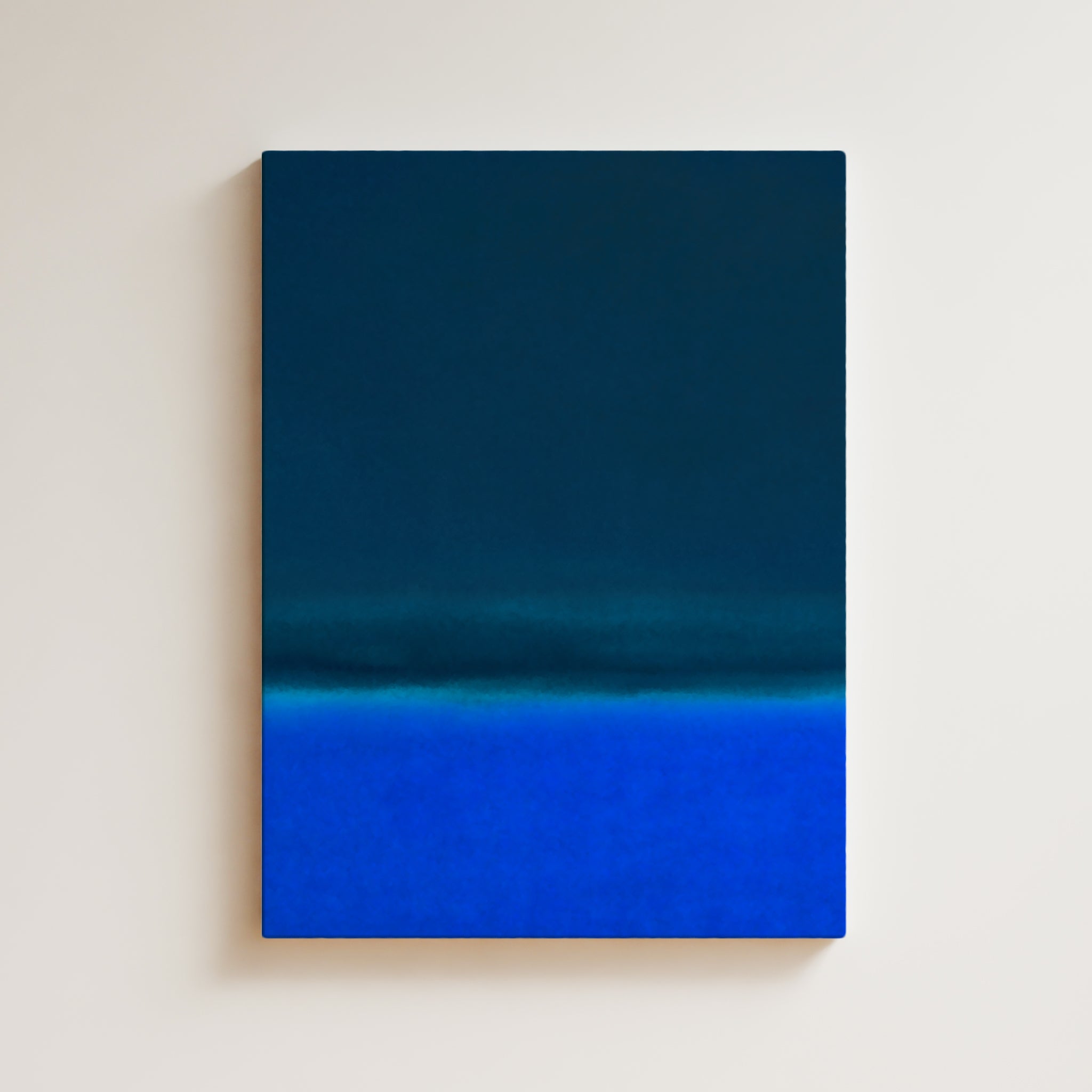 Color Field Artwork Print On Canvas - Minimalist, Zen, Blue Colors, Rothko Style, Chic Wall Art Print