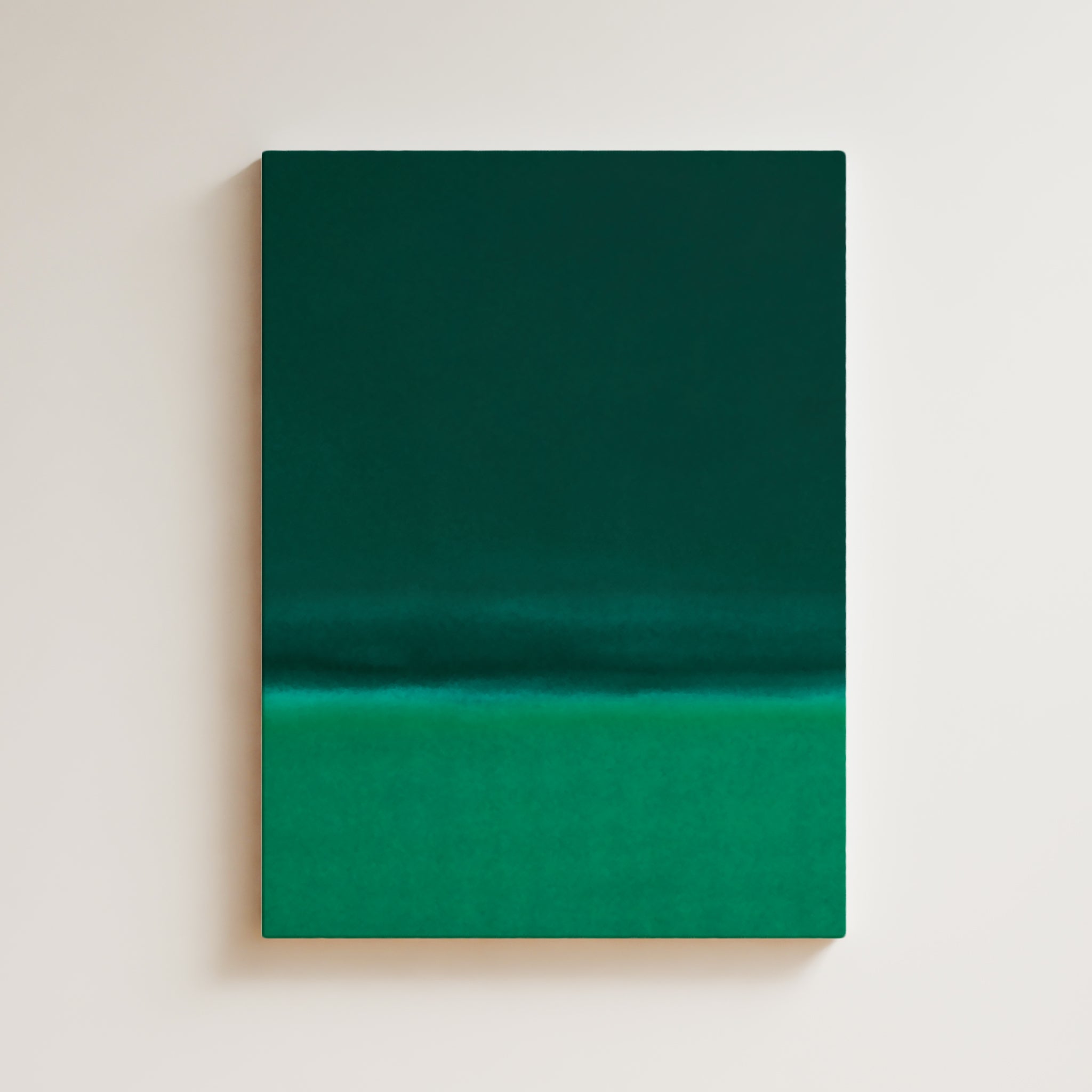 Color Field Artwork Print On Canvas - Minimalist, Zen, Green, Rothko Style Wall Art Framed