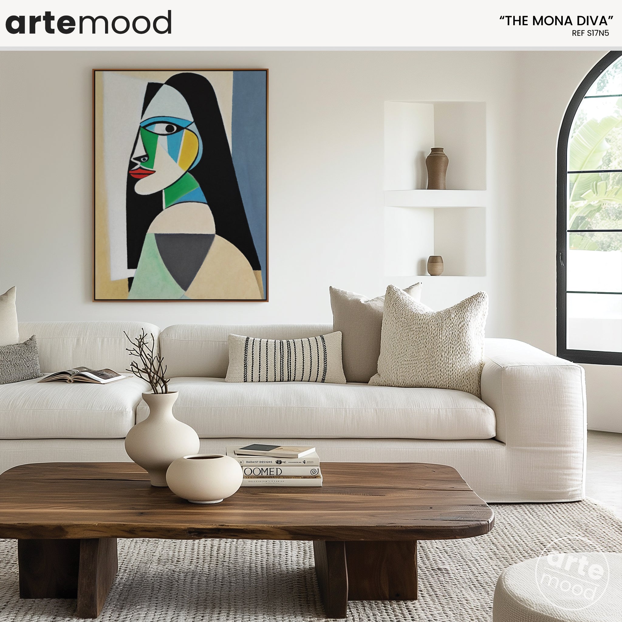 Woman Artwork Print - Picasso Inspired Art Print - Cubist Woman, Portrait, Face, Cubism, Geometric