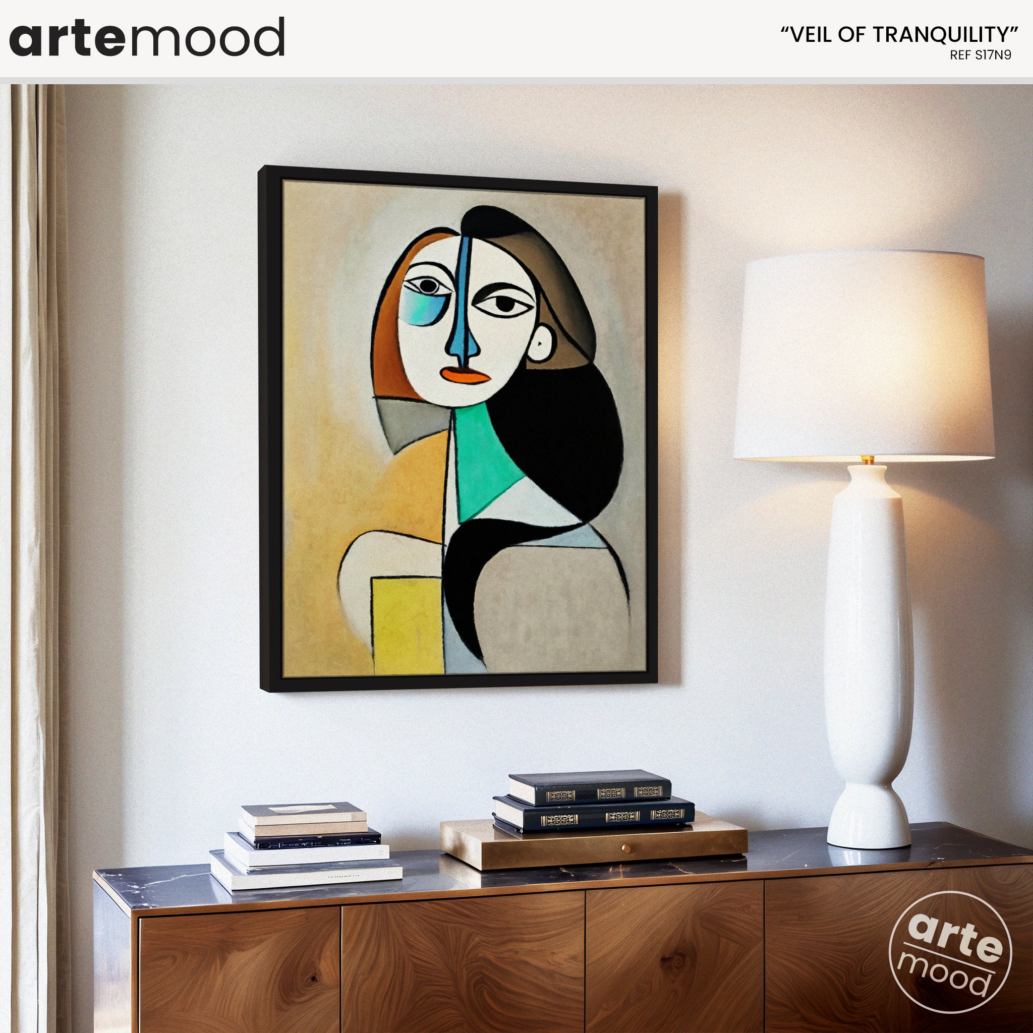 Woman Artwork Print - Picasso Inspired Art Print - Cubist Woman, Portrait, Face, Cubism, Geometric