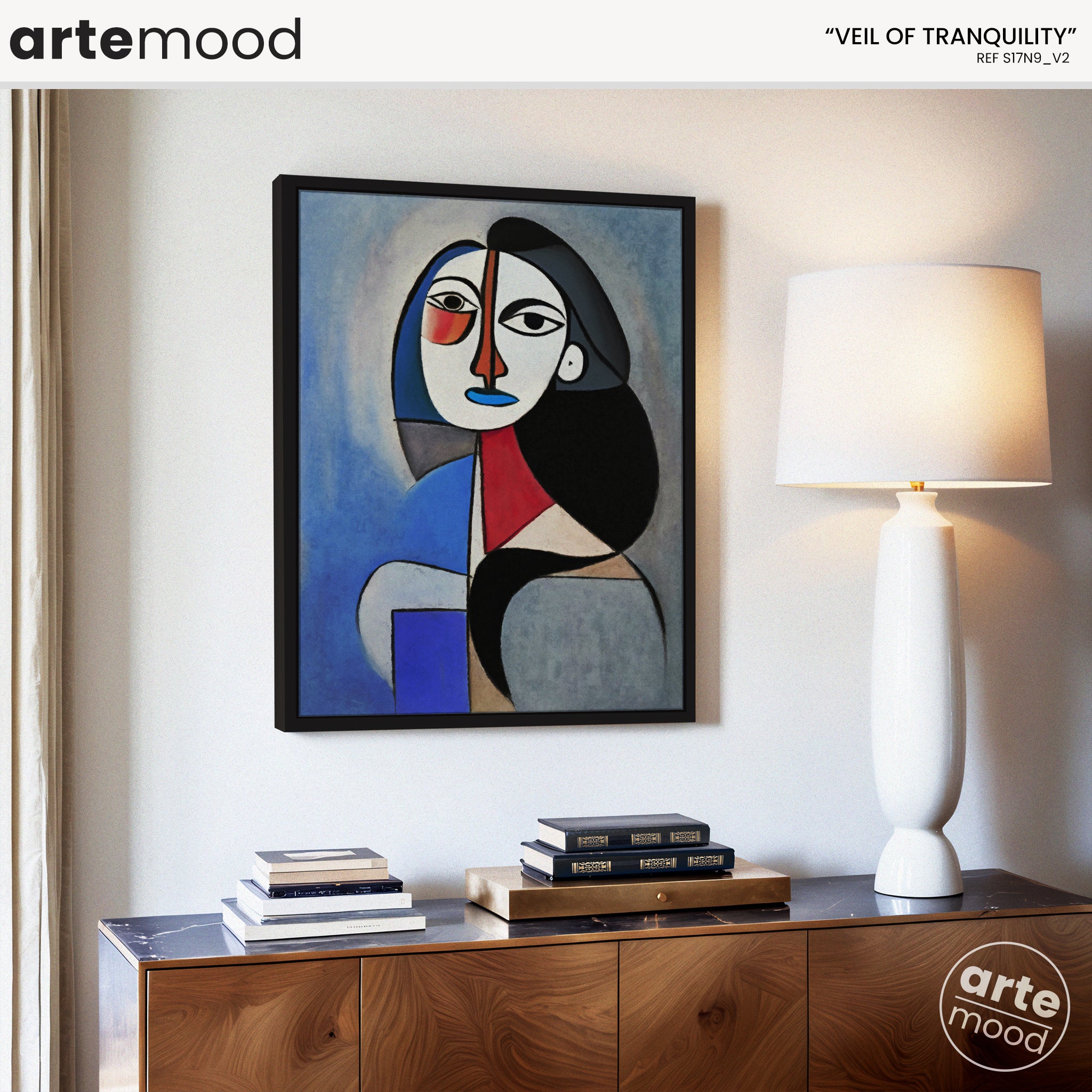 Woman Artwork Print - Picasso Inspired Art Print - Cubist Woman, Portrait, Face, Cubism, Geometric