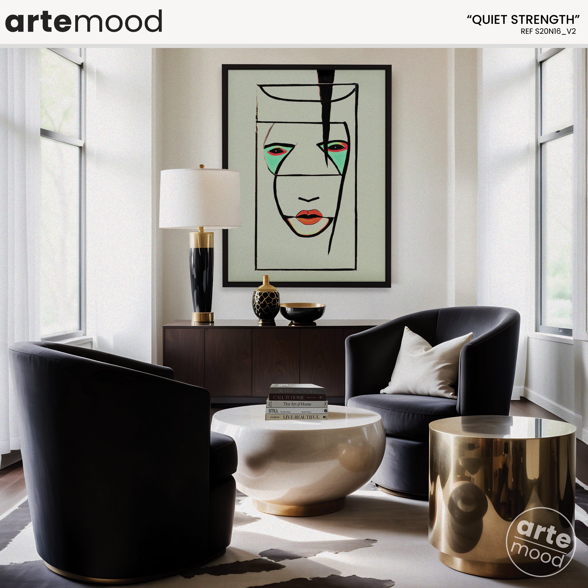 Portrait Artwork Print - Contemporary Face Art Print - Chic, Striking Art, Modern Wall Art Portrait