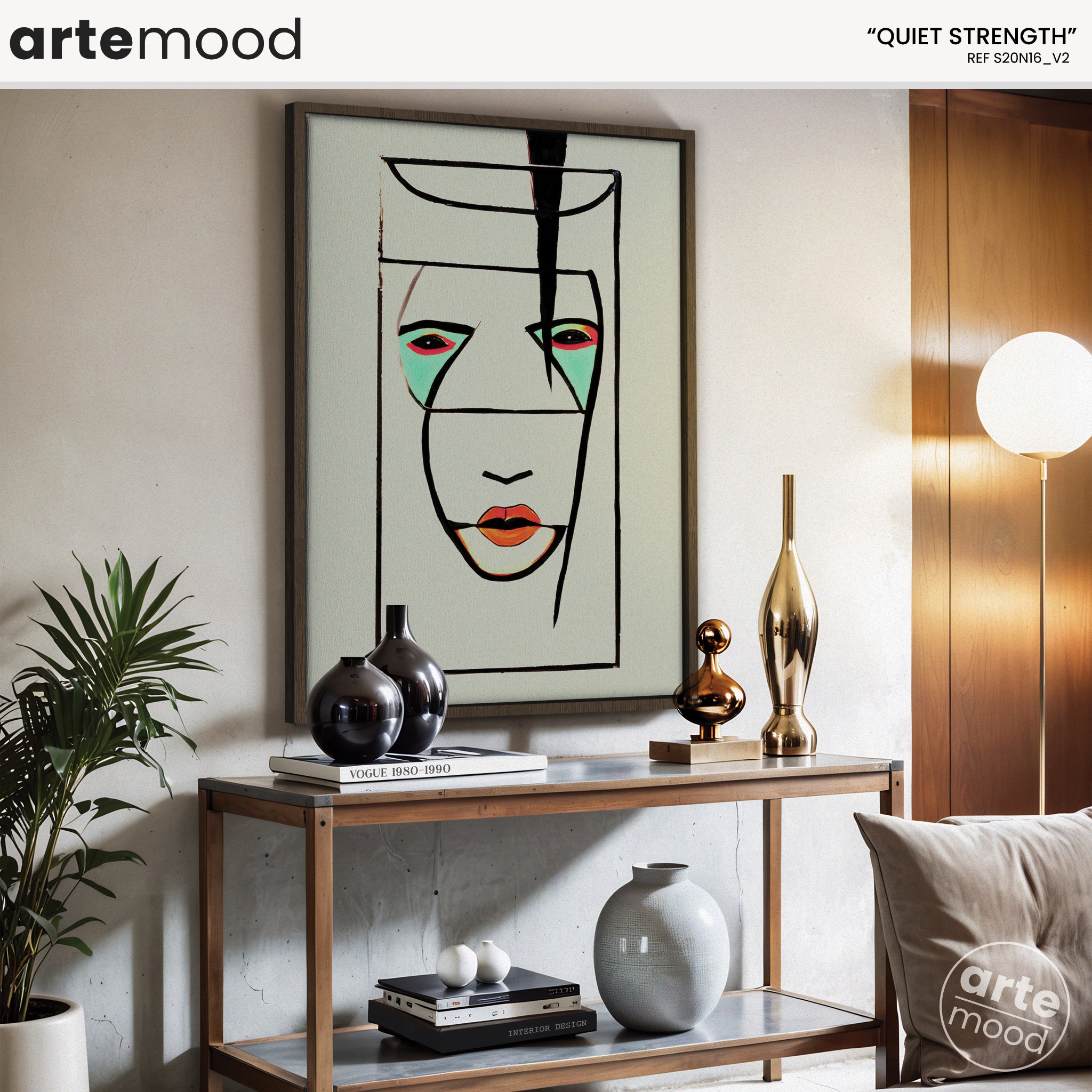 Portrait Artwork Print - Contemporary Face Art Print - Chic, Striking Art, Modern Wall Art Portrait