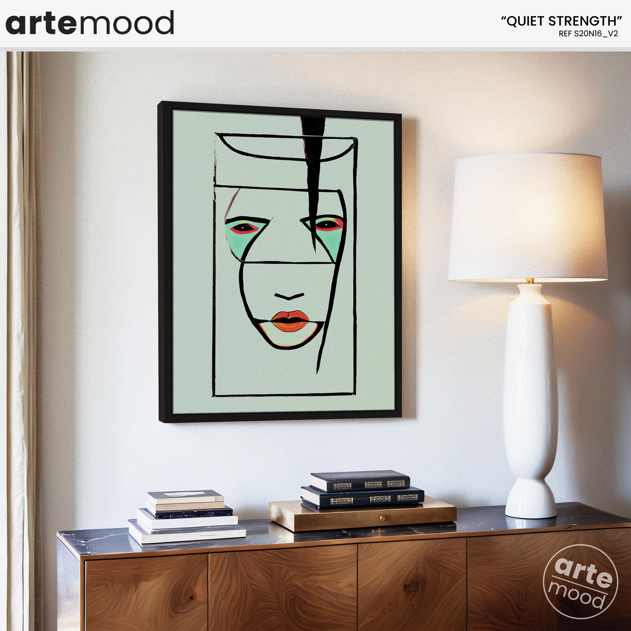 Portrait Artwork Print - Contemporary Face Art Print - Chic, Striking Art, Modern Wall Art Portrait