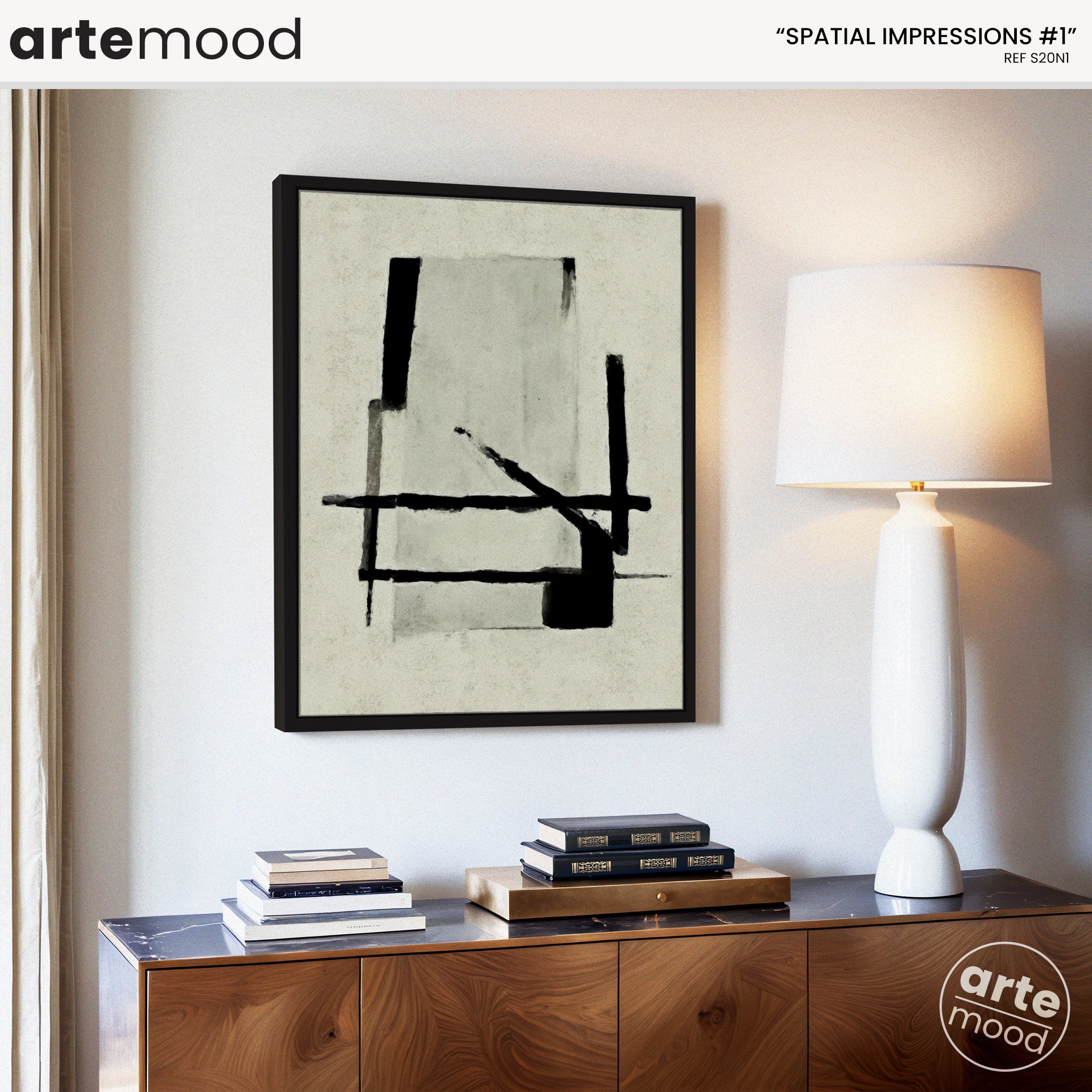 Abstract Artwork Print On Canvas - Minimalist Expressive Modern Art Print - Wall Framed Canvas