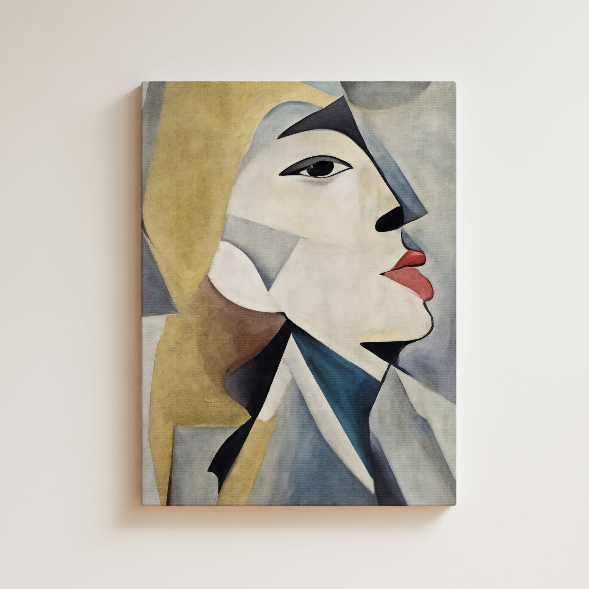 Woman Artwork Print - Picasso Inspired Art Print - Cubist Woman, Portrait, Face, Cubism, Geometric