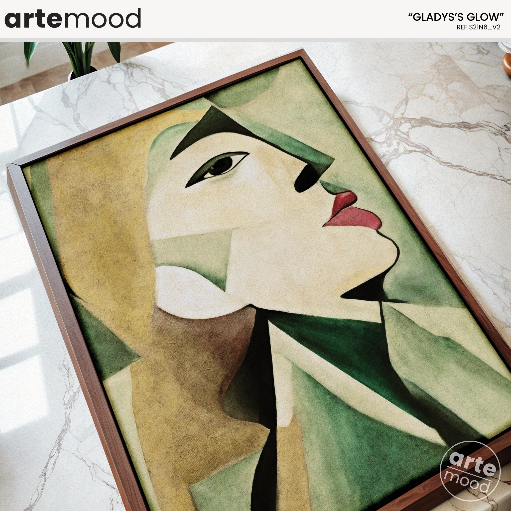 Woman Artwork Print - Picasso Inspired Art Print - Cubist Woman, Portrait, Face, Cubism, Geometric