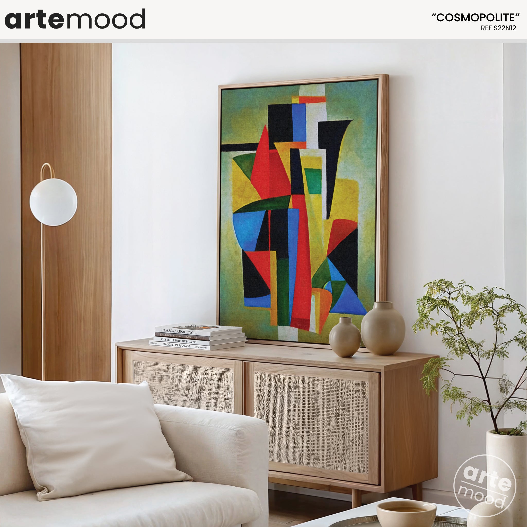 Abstract Artwork Print - Modern Art Canvas - Vibrant Color Art, Expressive, Geometric Art