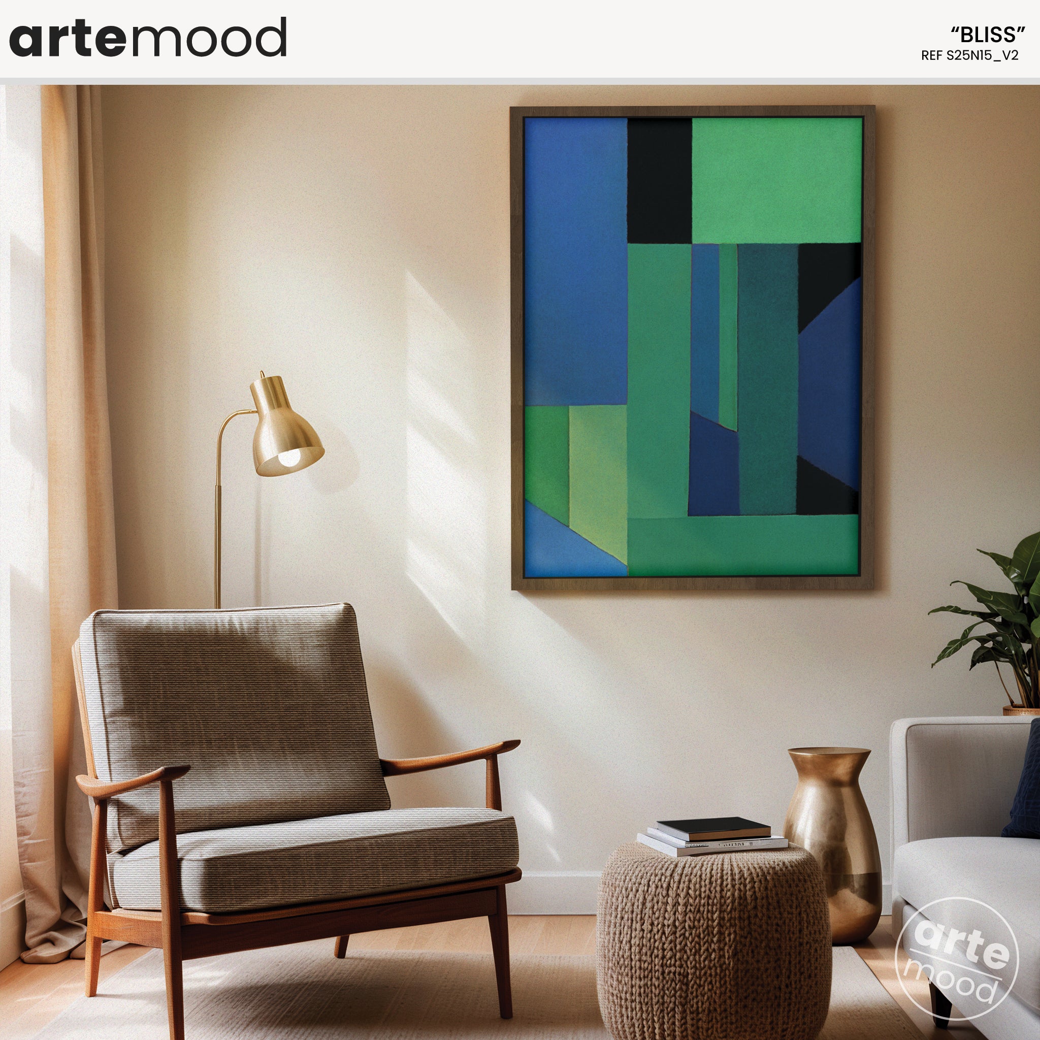 Geometric Artwork Print - Modern Art Canvas - Minimalist Color Art, Color Block, Geometric Art