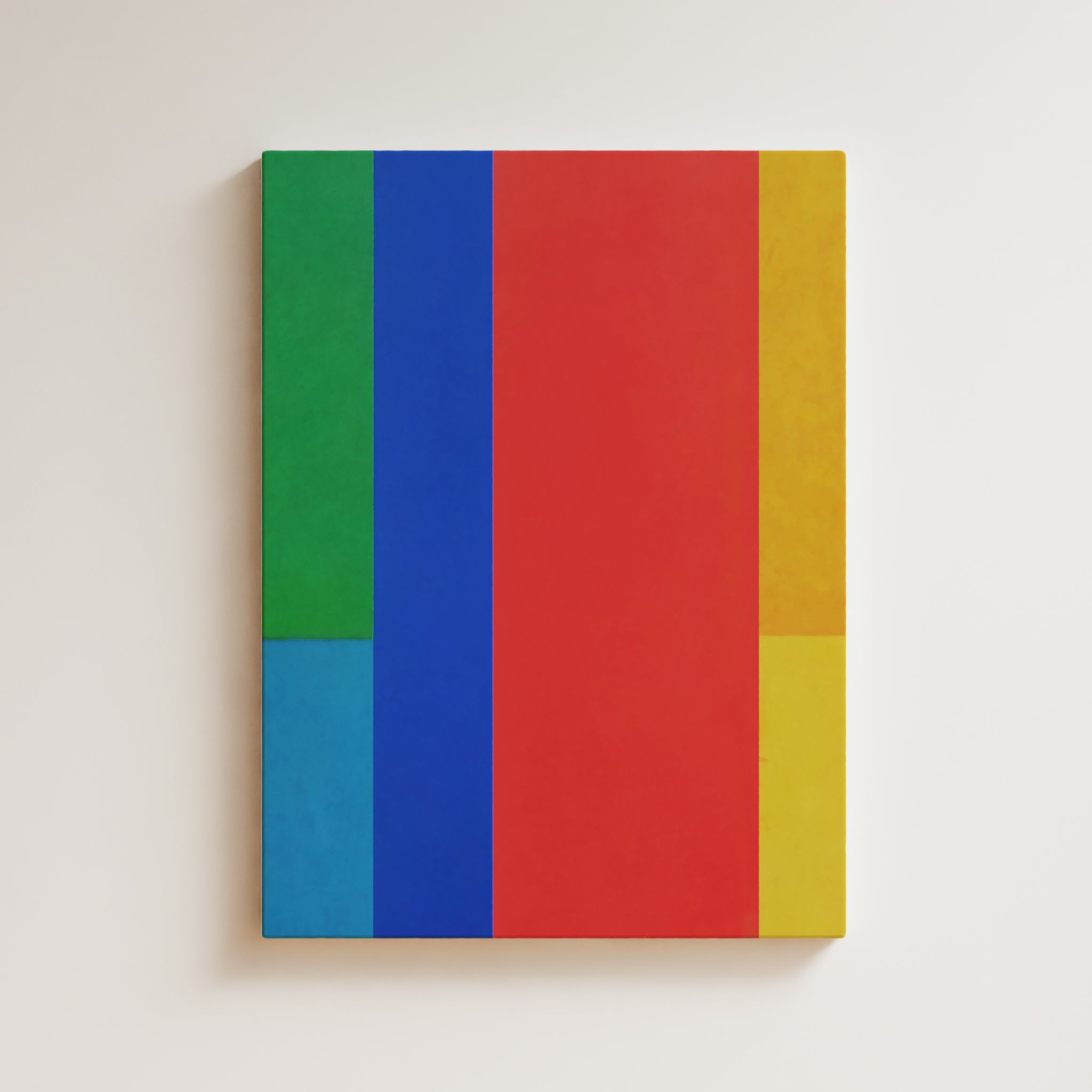 Color Field Artwork Print On Canvas - Minimalist, Vibrant, Colorful, Rainbow Art, Framed Canvas Color Block