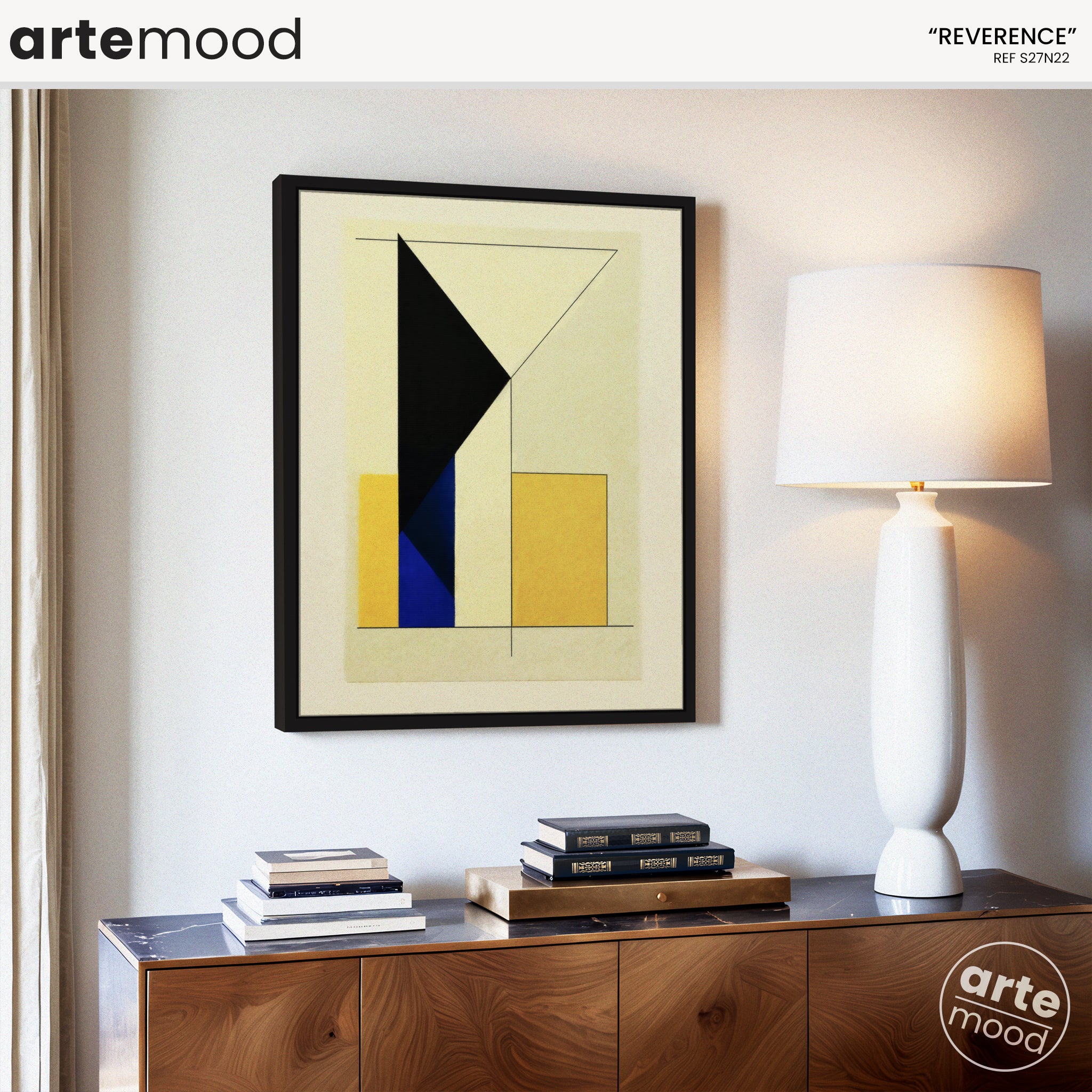 Abstract Artwork Print - Modern Art Canvas - Logical, Precise Line, Architectural, Geometric Art