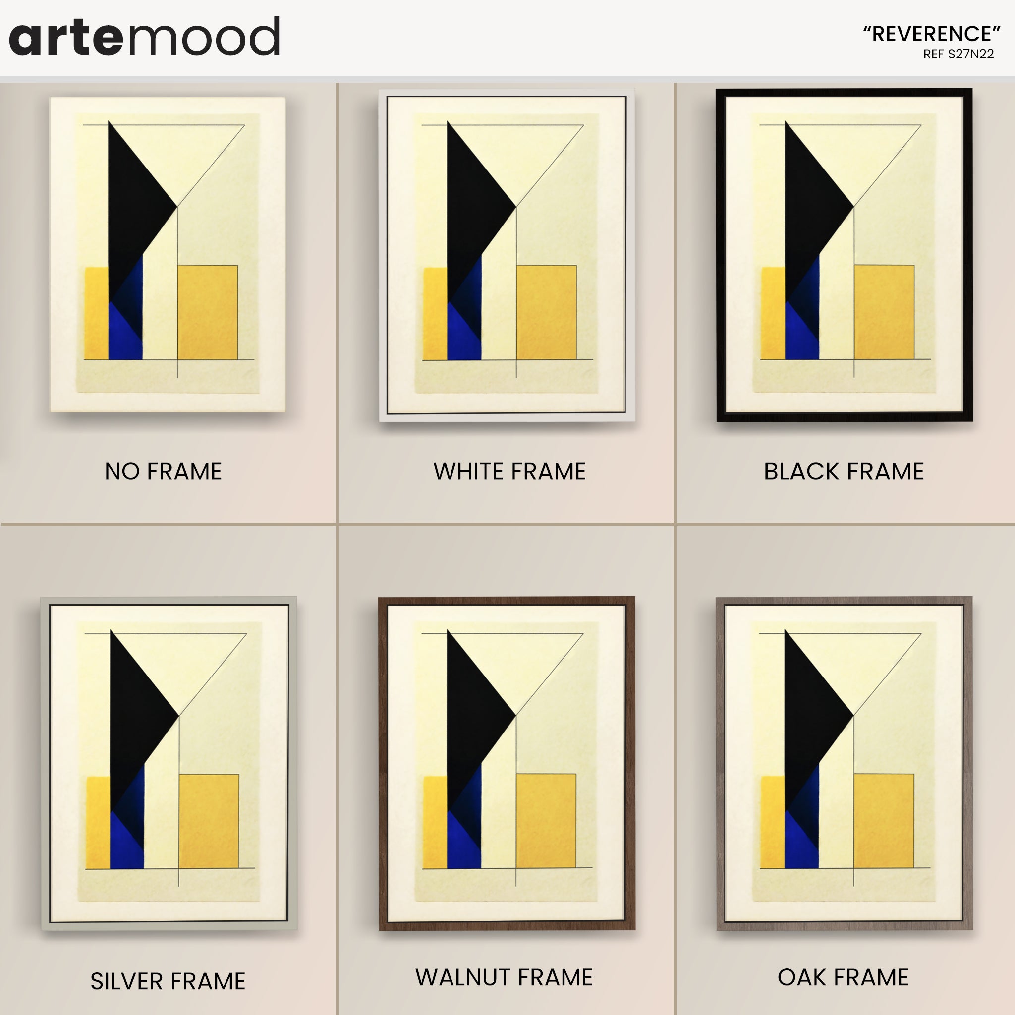 Abstract Artwork Print - Modern Art Canvas - Logical, Precise Line, Architectural, Geometric Art