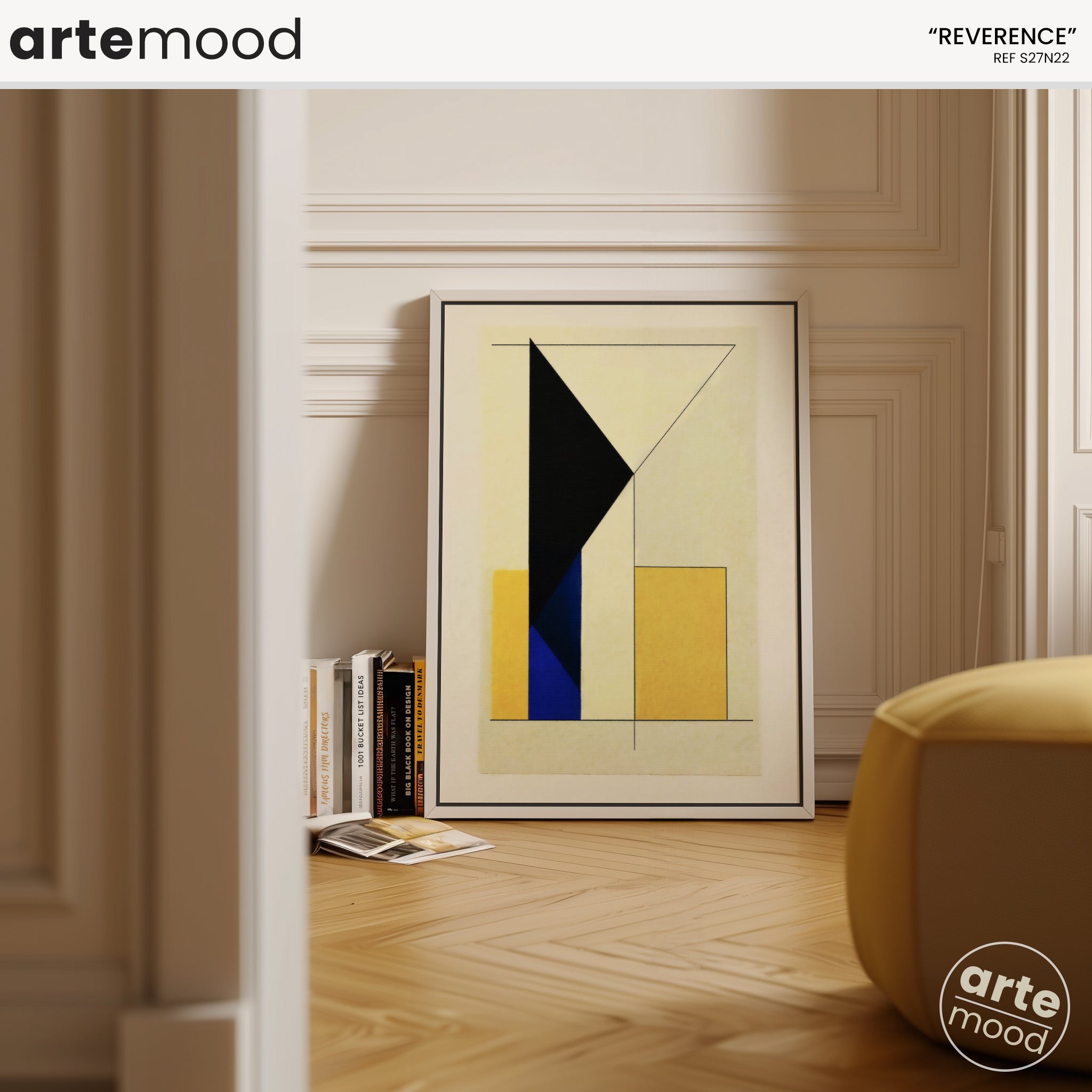 Abstract Artwork Print - Modern Art Canvas - Logical, Precise Line, Architectural, Geometric Art