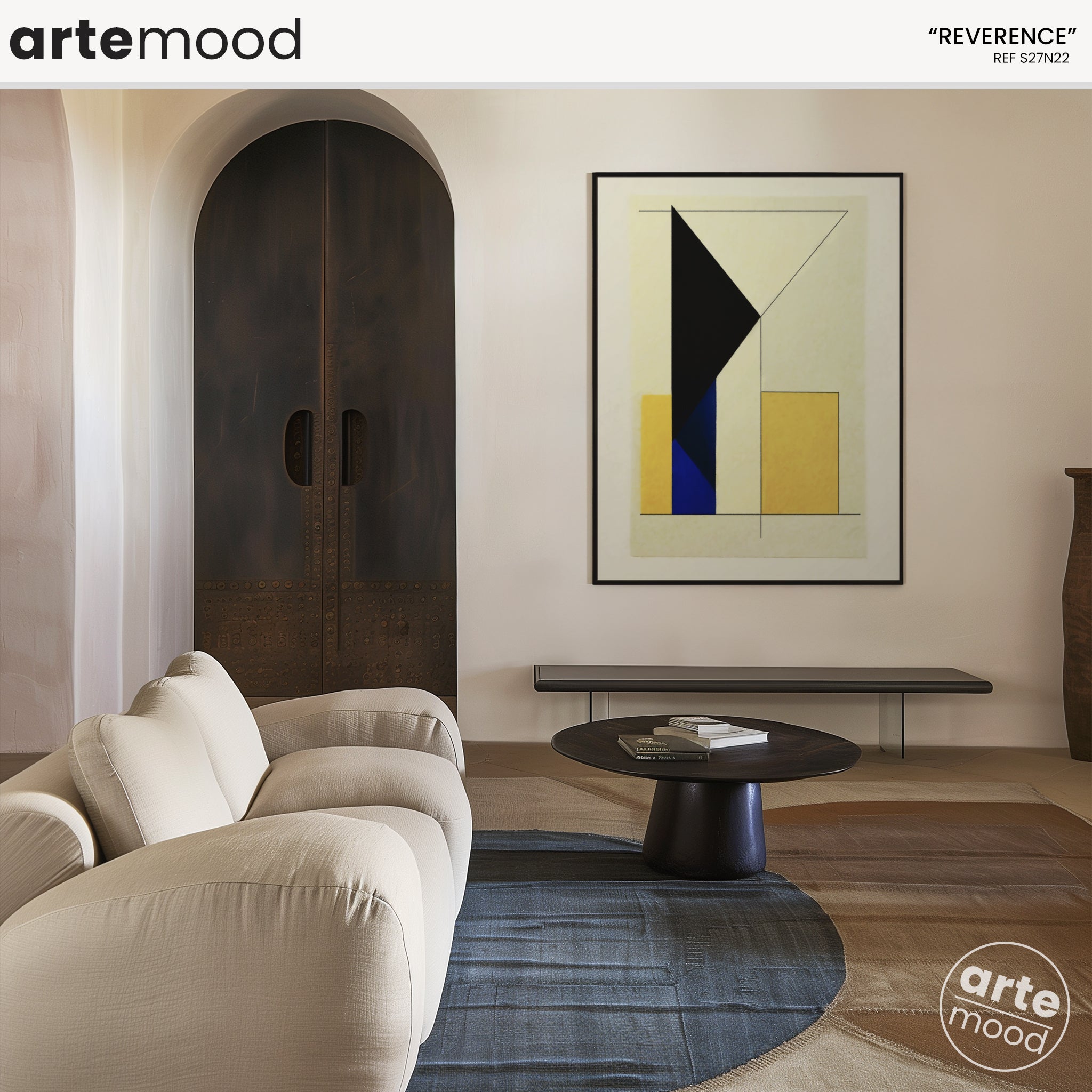 Abstract Artwork Print - Modern Art Canvas - Logical, Precise Line, Architectural, Geometric Art