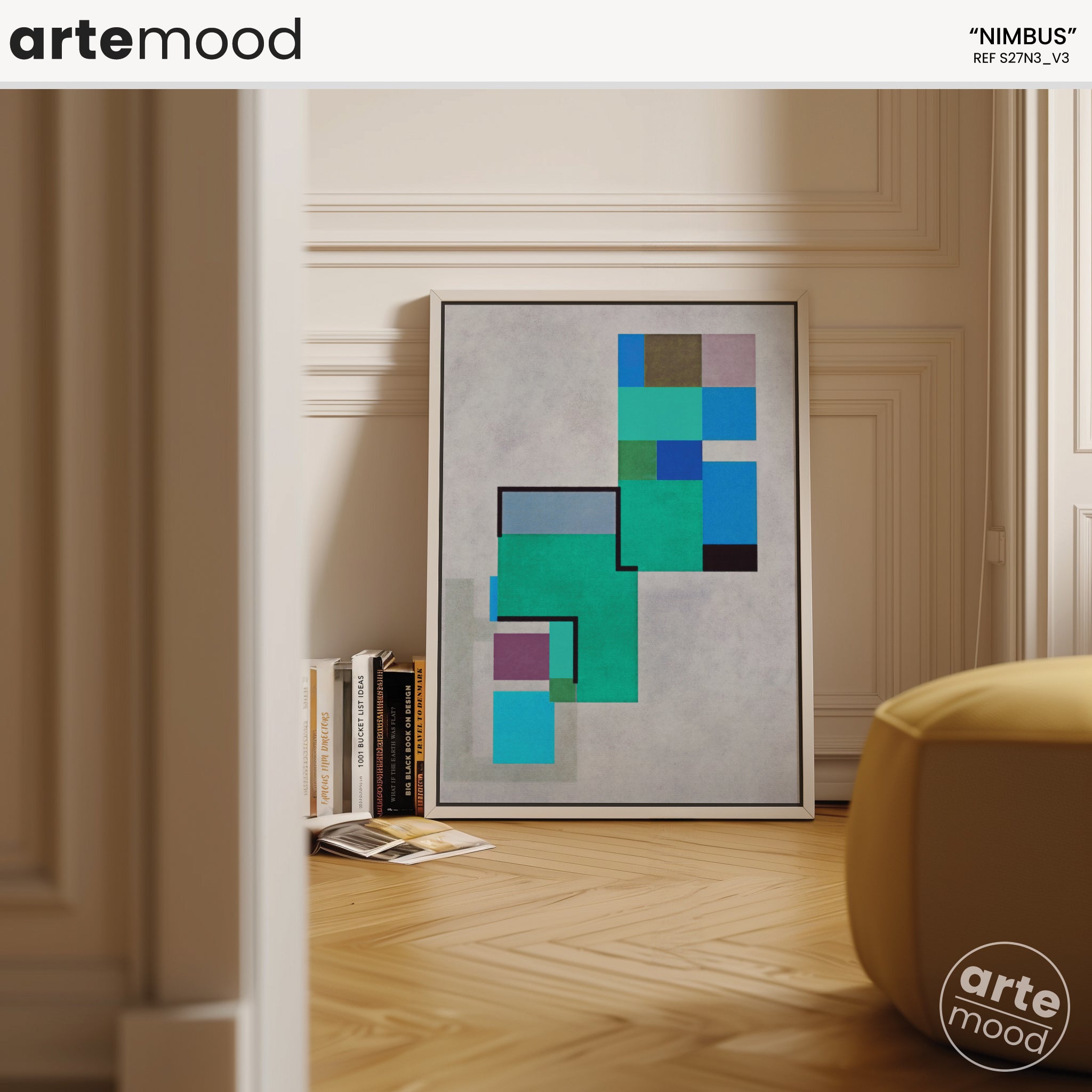 Abstract Artwork Print - Modern Art Canvas - Vibrant Color Art, Expressive, Geometric Art