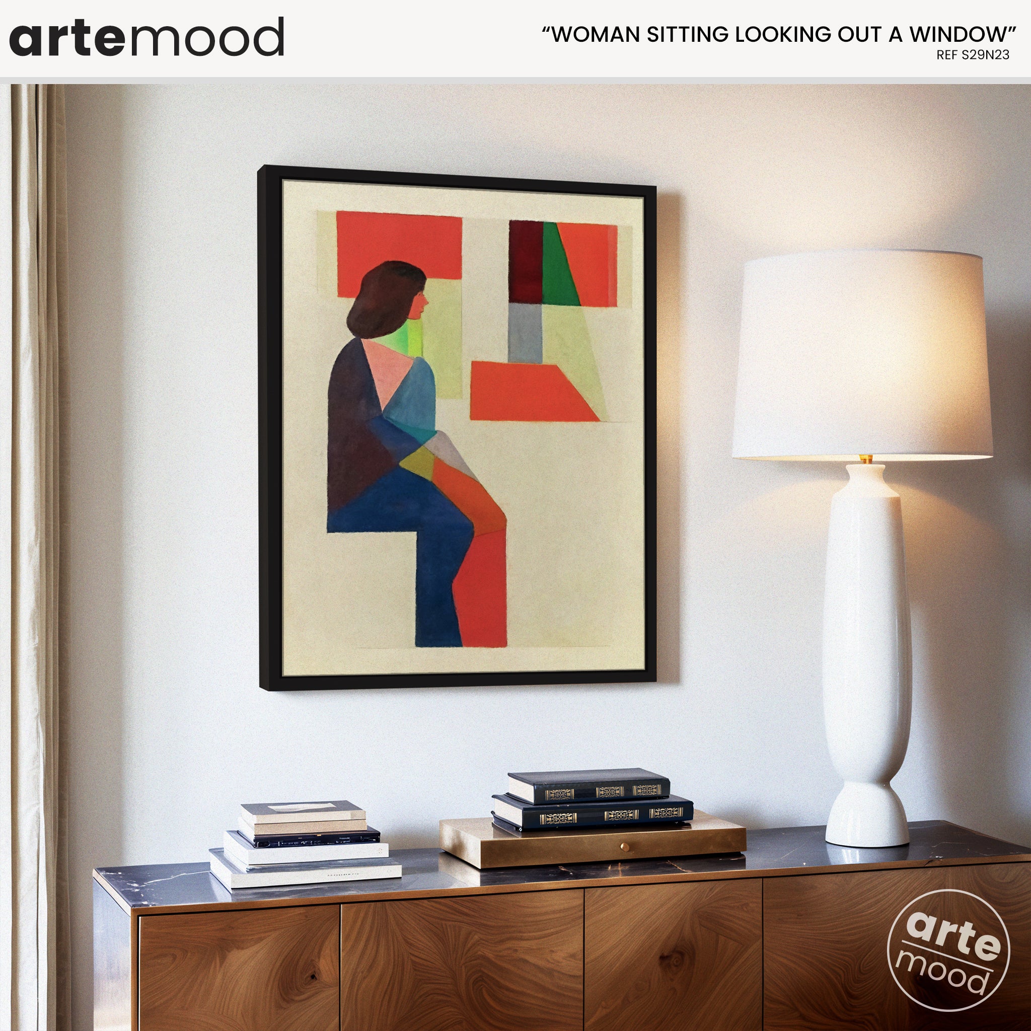 Woman Artwork Print - Picasso Inspired Art Print - Cubist Woman, Portrait, Face, Cubism, Geometric