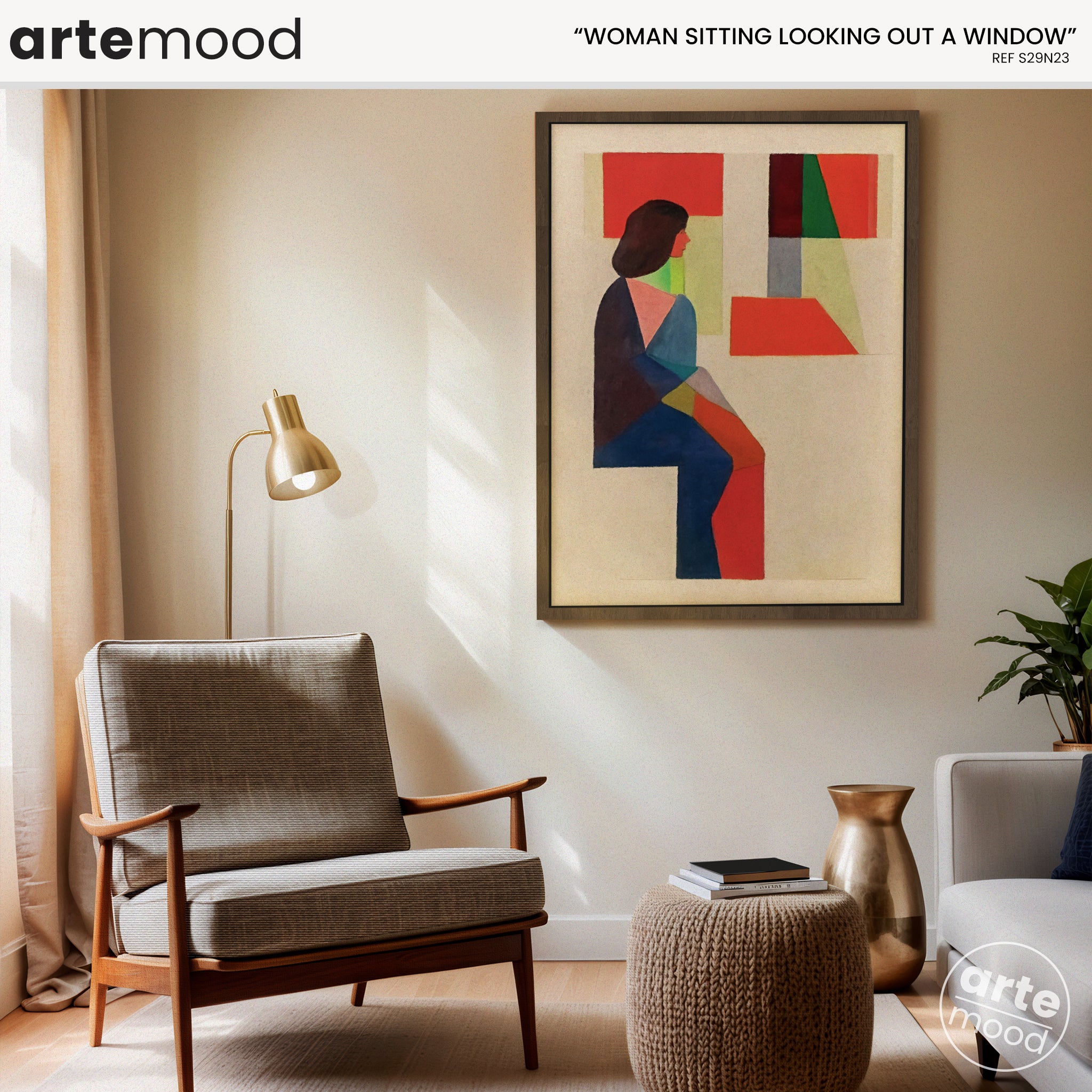 Woman Artwork Print - Picasso Inspired Art Print - Cubist Woman, Portrait, Face, Cubism, Geometric