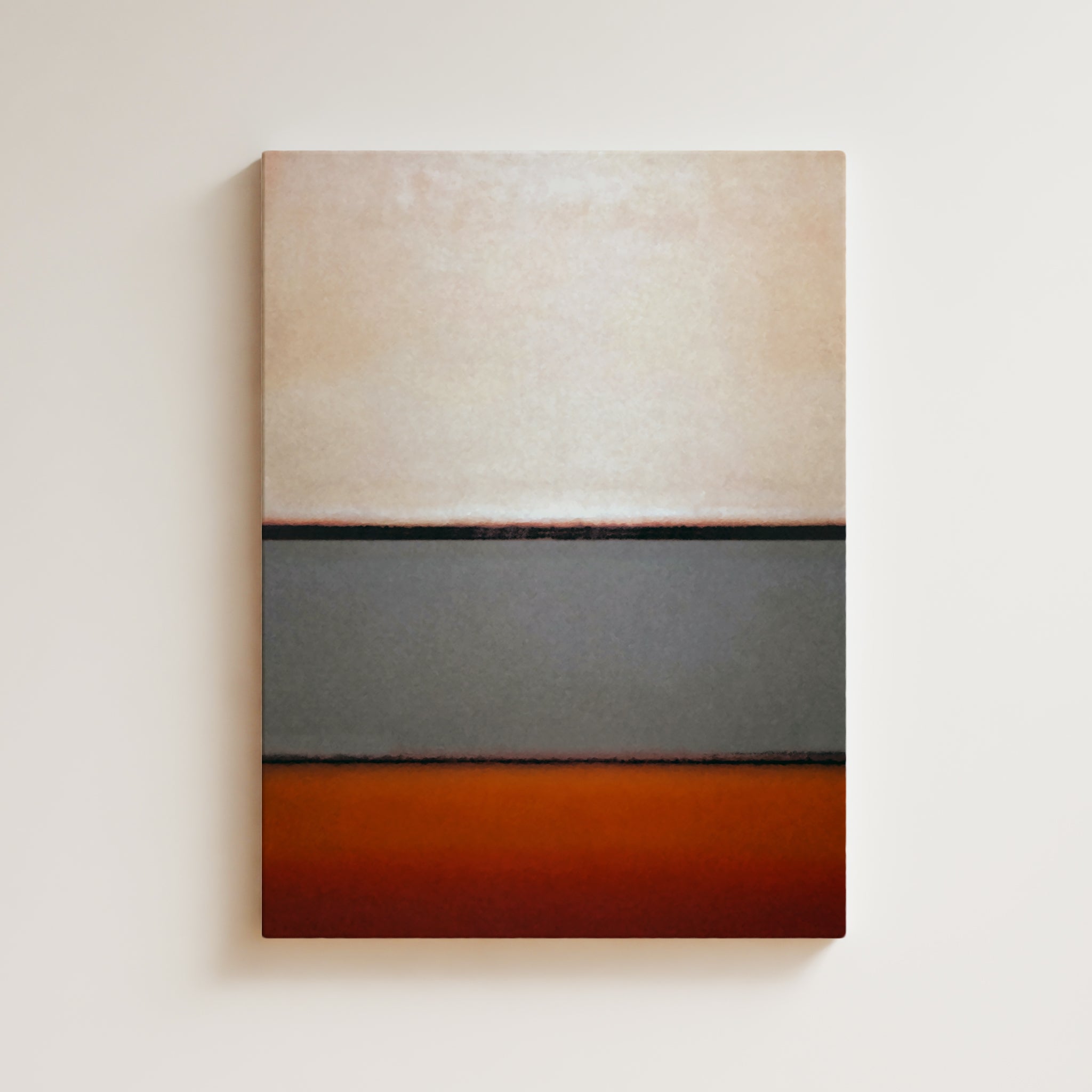 Color Field Artwork Print On Canvas - Minimalist, Zen, Serene, Rothko Style Wall Art Decor