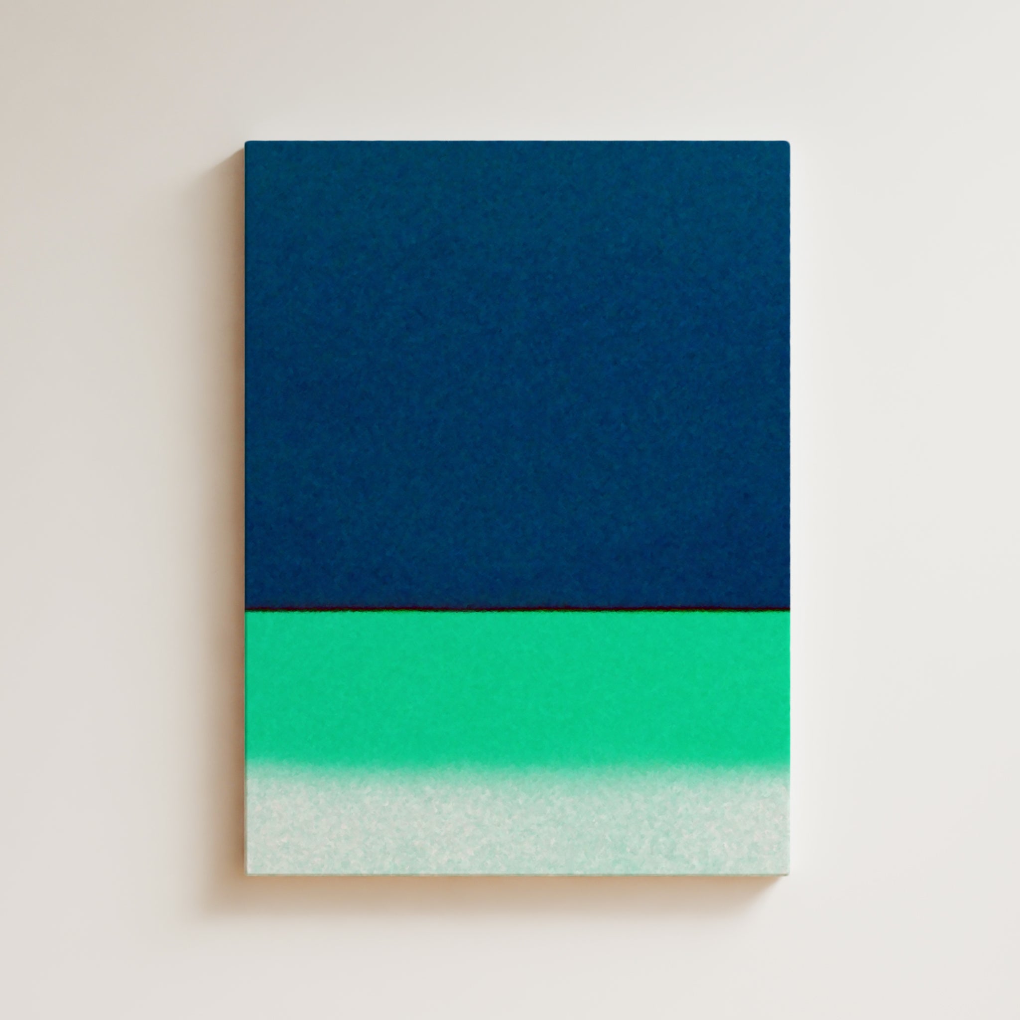 Color Field Artwork Print On Canvas - Minimalist, Zen, Blue, Green, White, Vibrant, Zen, Chic Wall Decor