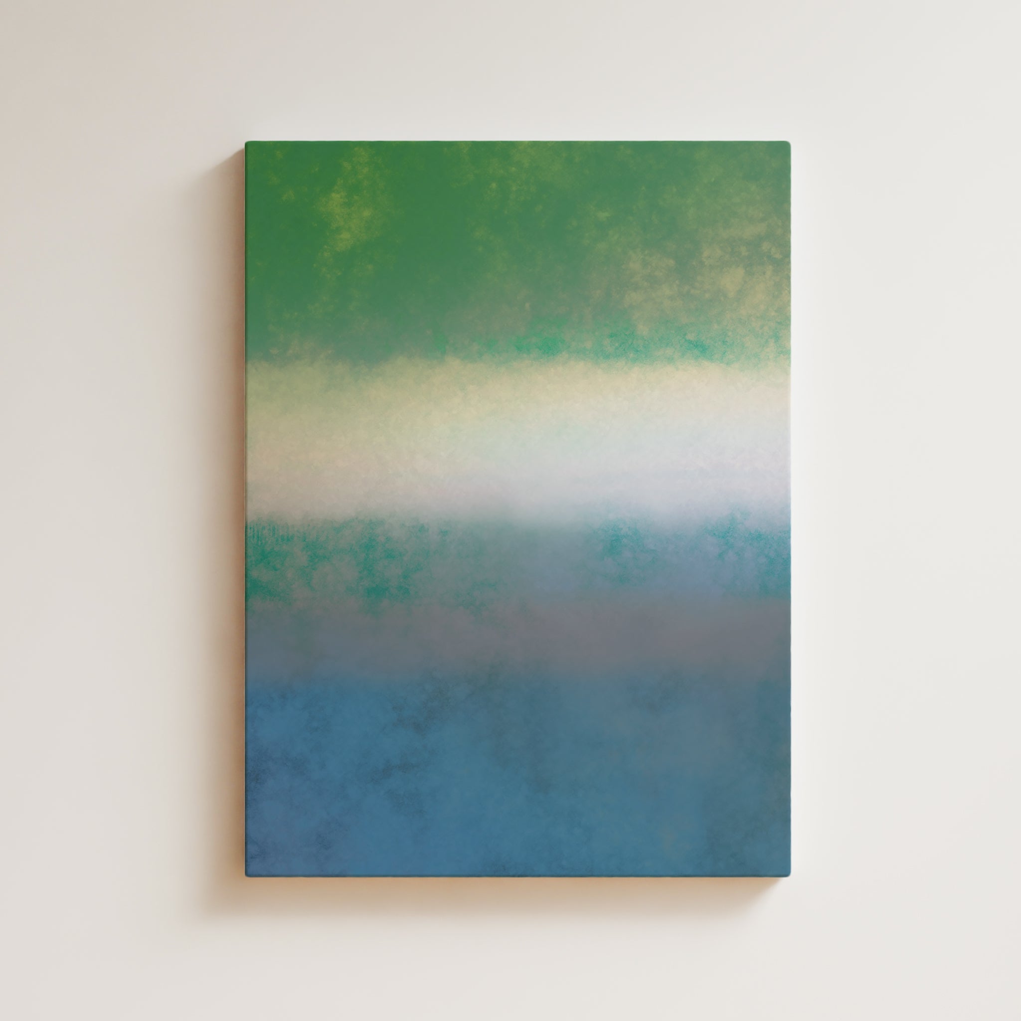 Ethereal - Abstract Color Field Art - Vert, Bleu - S39N1