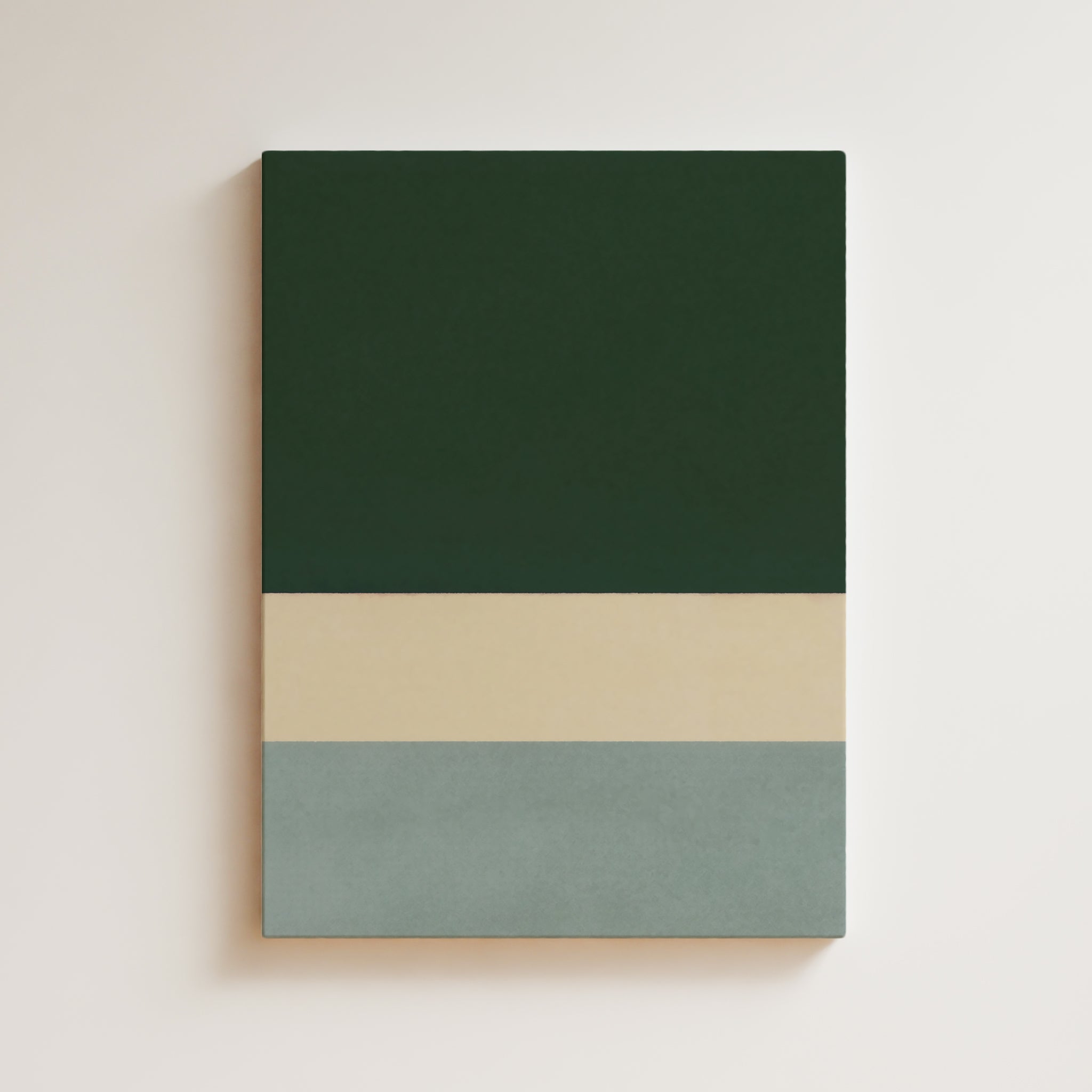 Color Field Artwork Print On Canvas - Minimalist, Zen, Green, Blue, Serene, Rothko Style Wall Art Framed Canvas