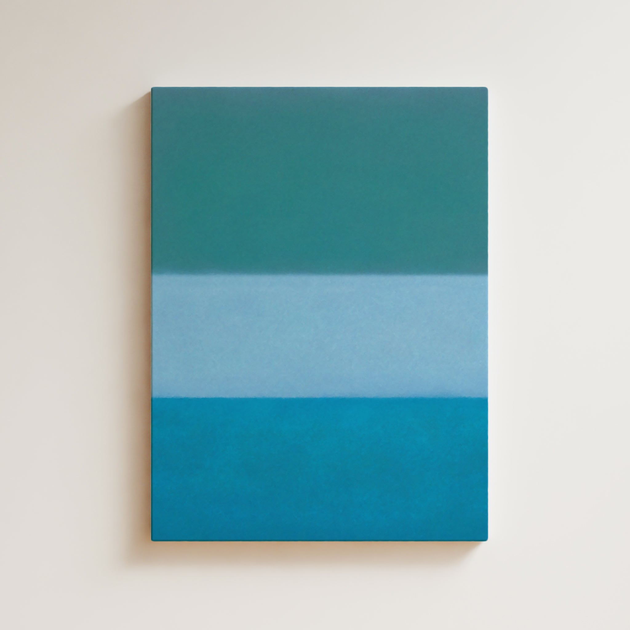 Color Field Artwork Print On Canvas - Minimalist, Green, Blue, Ocean, Zen Art Print