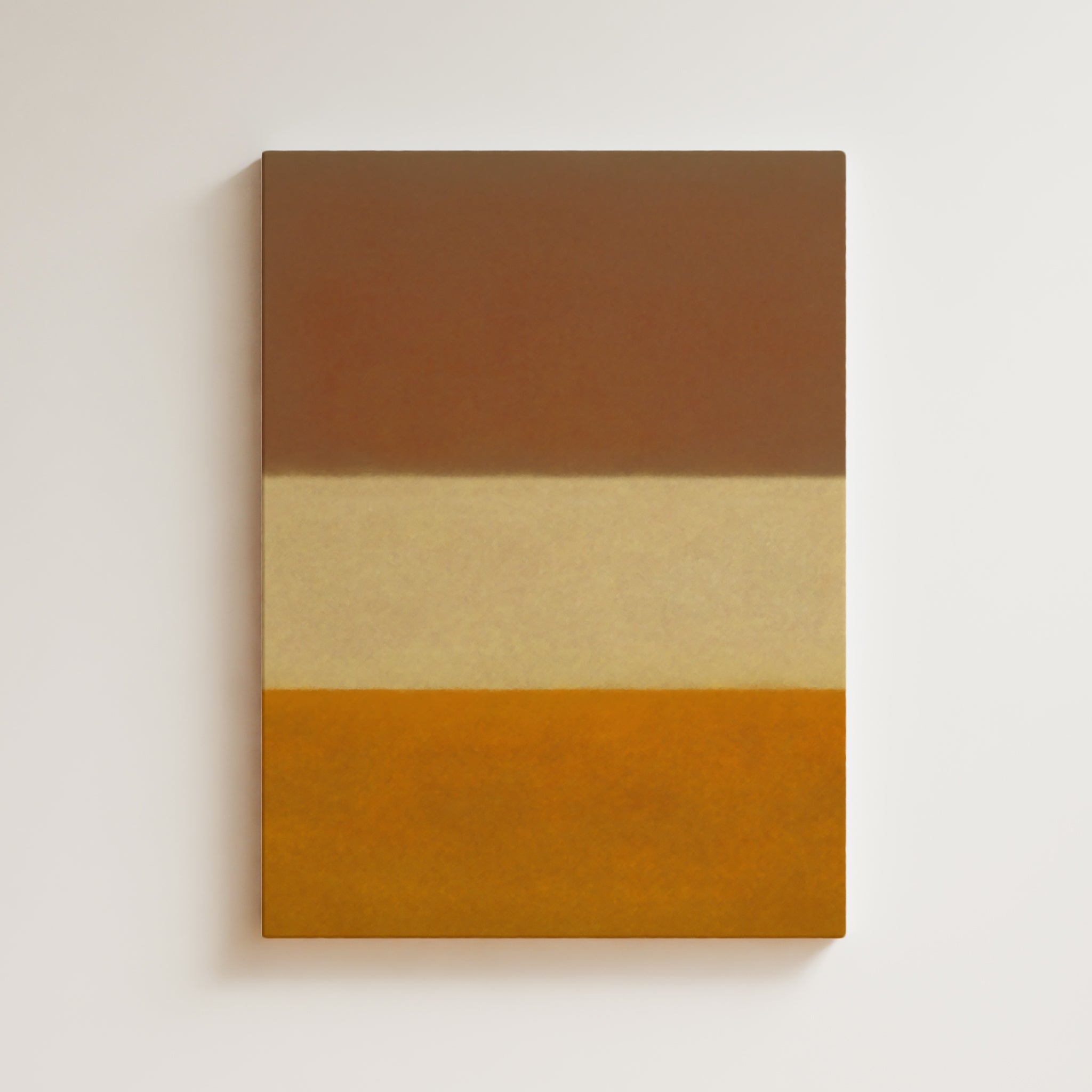 Color Field Artwork Print On Canvas - Minimalist, Zen, Orange, Yellow, Brown, Contemporary, Rothko Style Wall Art