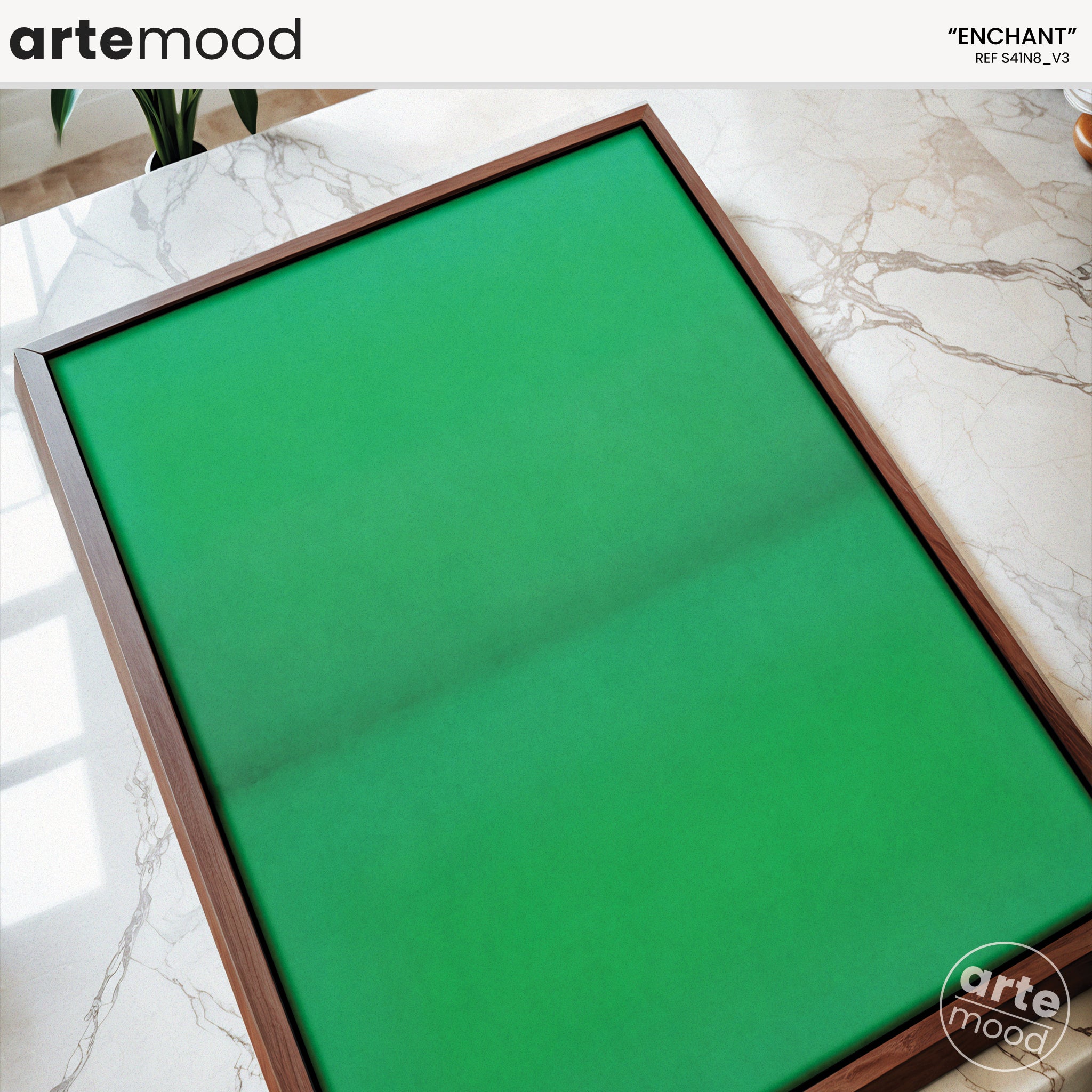 Color Field Artwork Print On Canvas - Minimalist, Zen, Nature, Green Rothko Style Wall Art Canvas