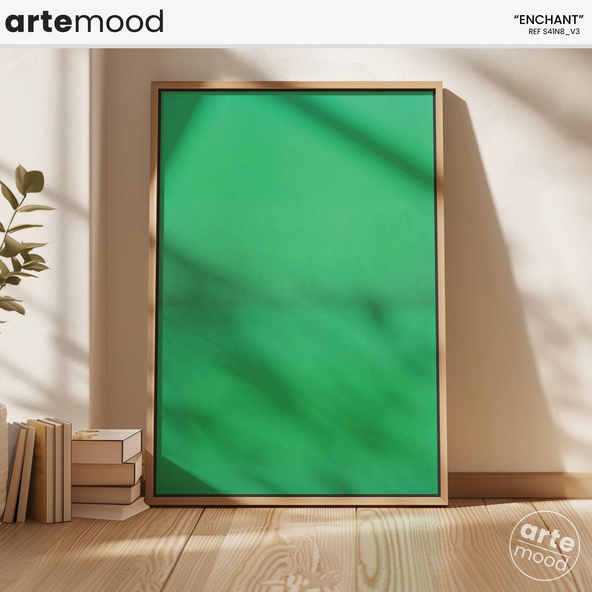 Color Field Artwork Print On Canvas - Minimalist, Zen, Nature, Green Rothko Style Wall Art Canvas