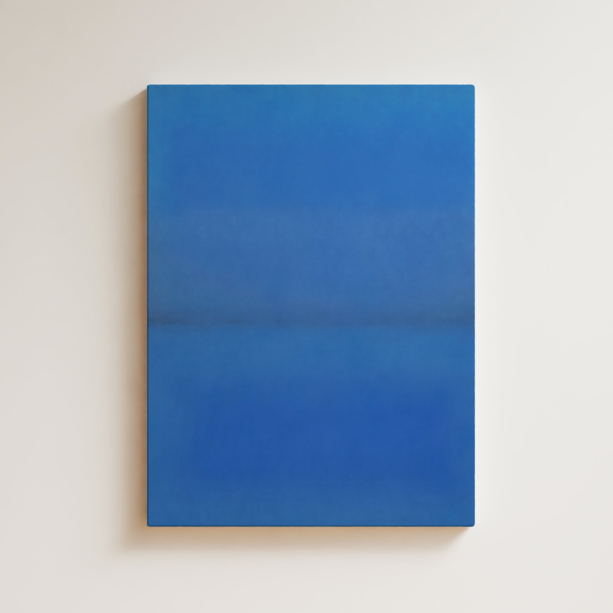 Color Field Artwork Print On Canvas - Minimalist, Zen, Blue Color, Ocean, Beach, Sea, Tranquil, Relax