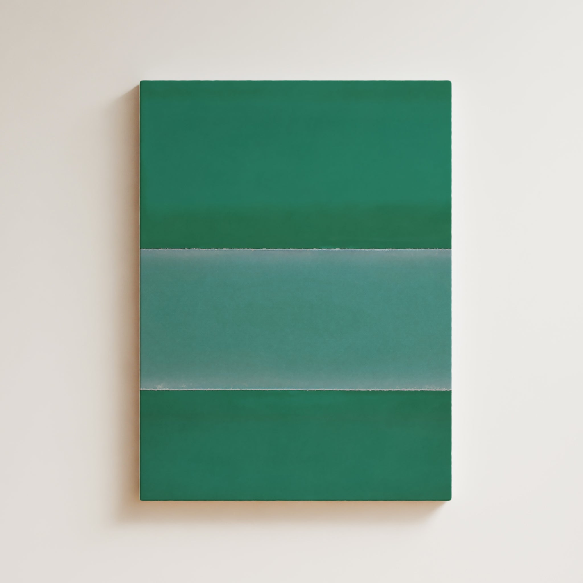 Color Field Artwork Print On Canvas - Minimalist, Zen, Green Rothko Style Wall Art Print