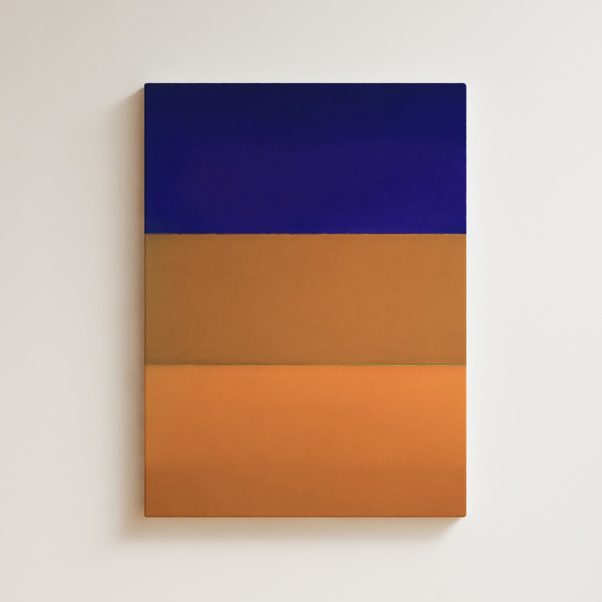 Color Field Artwork Print On Canvas - Minimalist, Zen, Blue, Violet, Orange, Rothko Style Wall Art