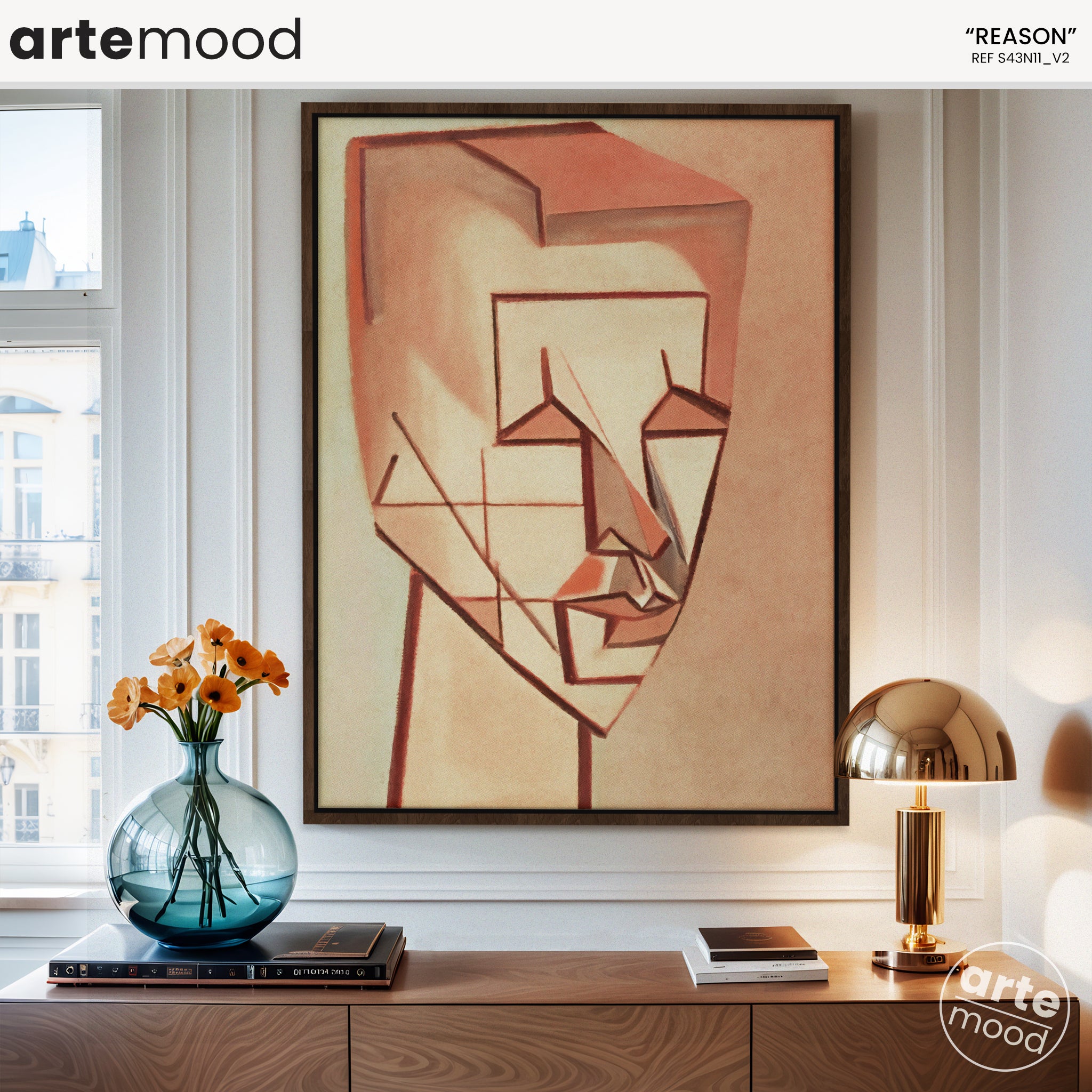 Human Artwork Print - Man Art Print - Cubist Portrait, Face, Cubism, Geometric Portrait