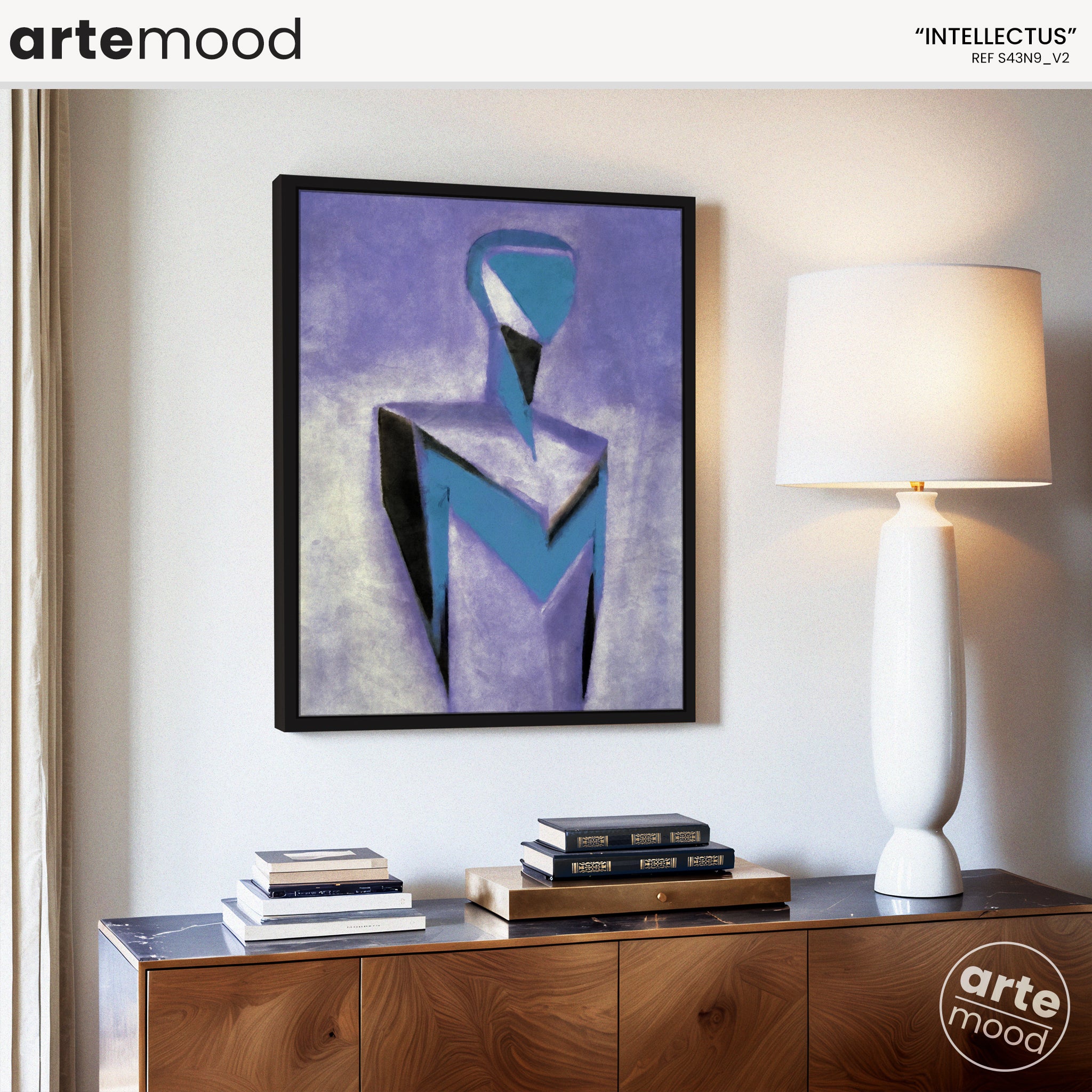 Man Artwork Print - Expressive Humanoid Figure - Android Man Art, Portrait, Face, Expressive Portrait Man Illustration