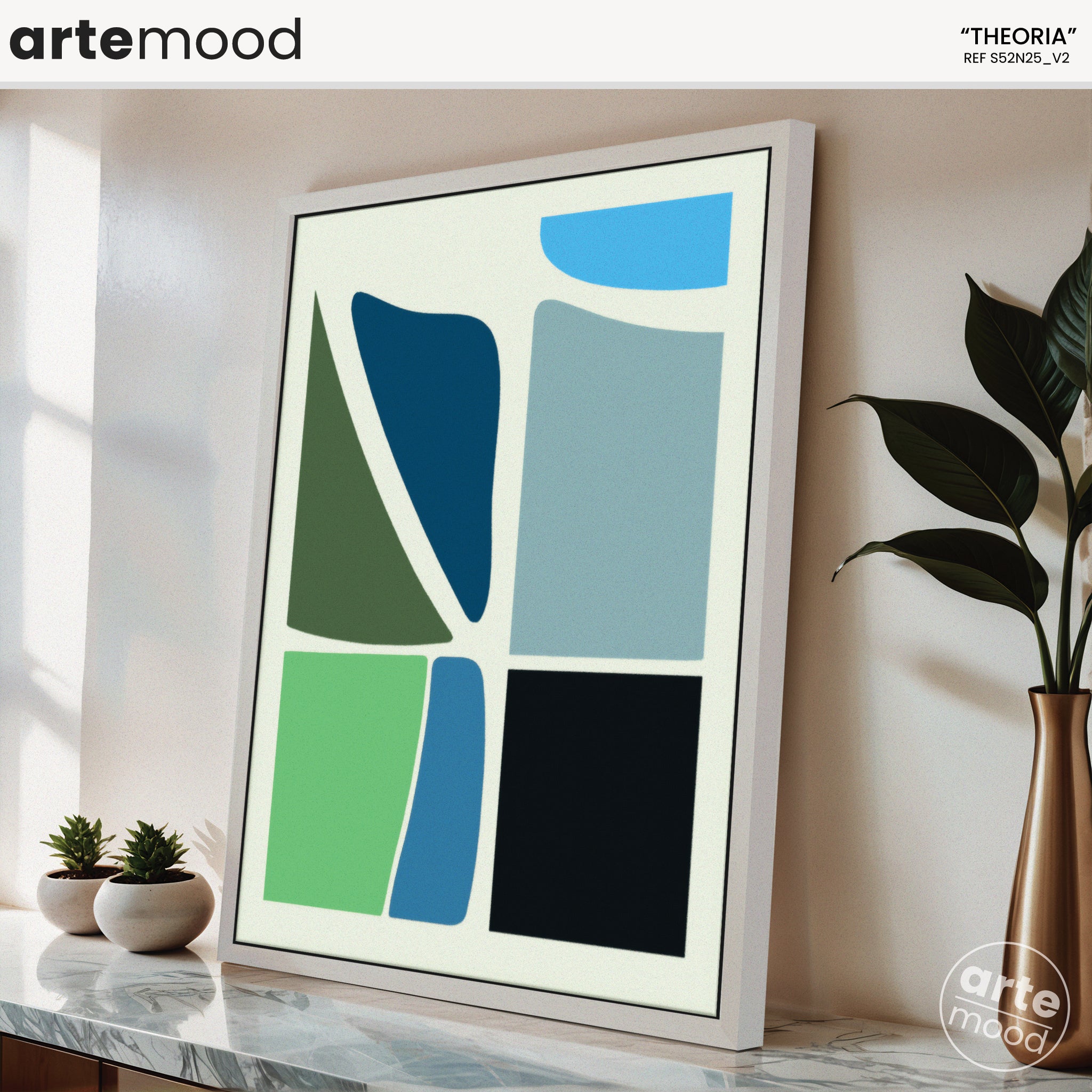 Abstract Artwork Print - Geometric Art - Modern Composition - Simple Forms & Shapes