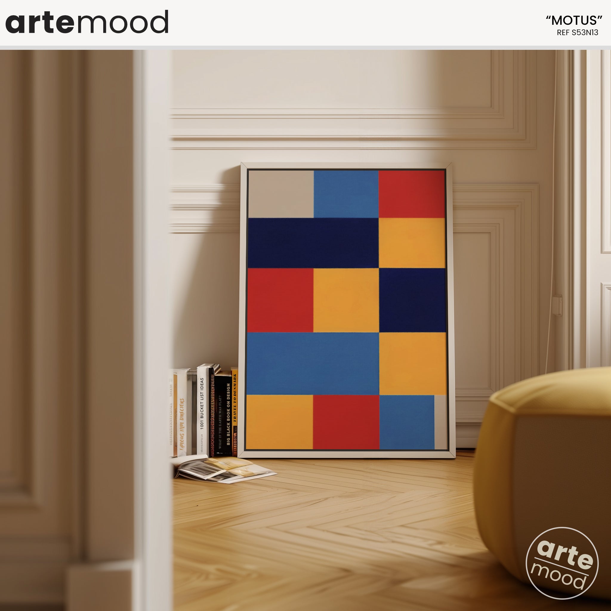 Abstract Artwork Print - Modern Art Canvas - Vibrant Color Art, Expressive, Geometric Art, Color Block