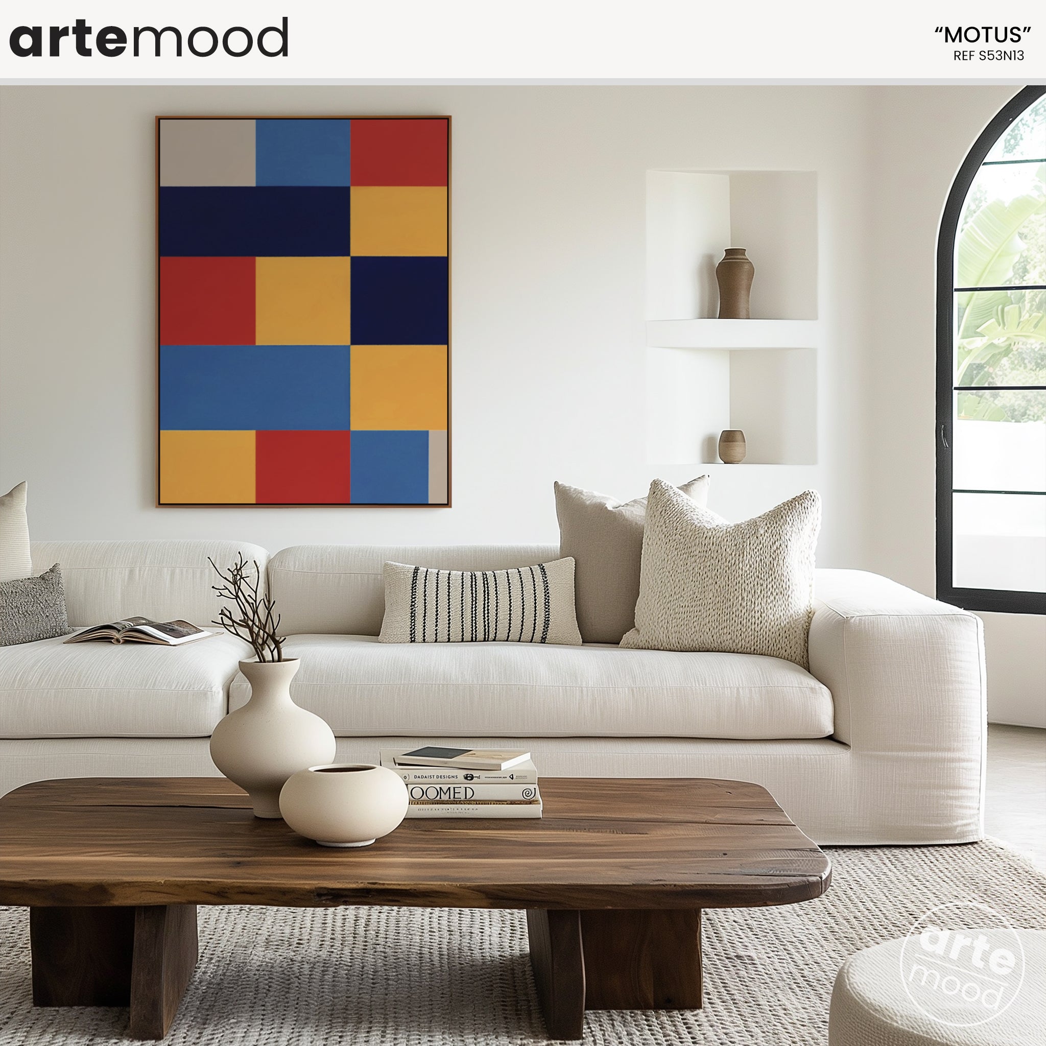 Abstract Artwork Print - Modern Art Canvas - Vibrant Color Art, Expressive, Geometric Art, Color Block