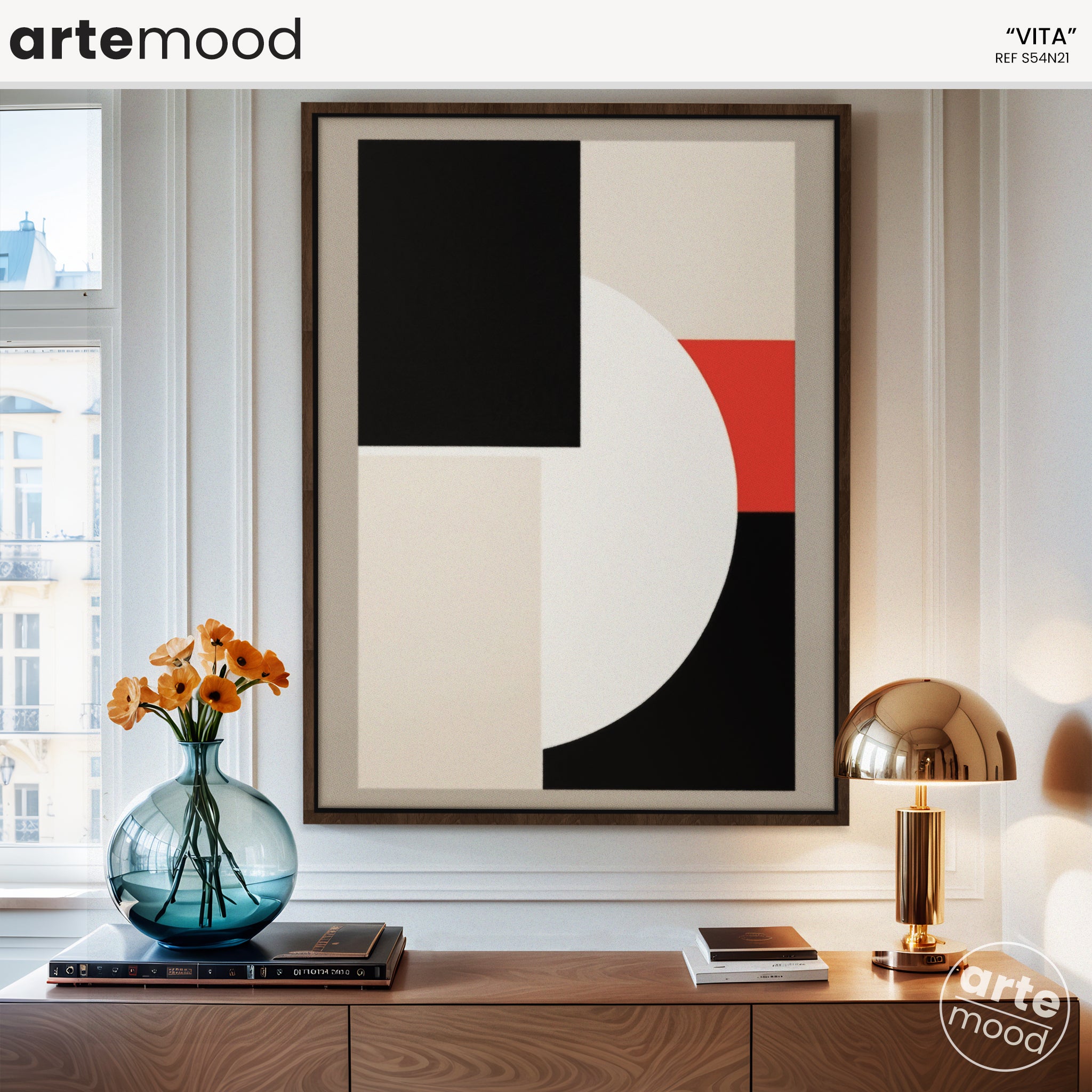 Abstract Artwork Print - Modern Art Canvas - Minimal Geometric Art Decor