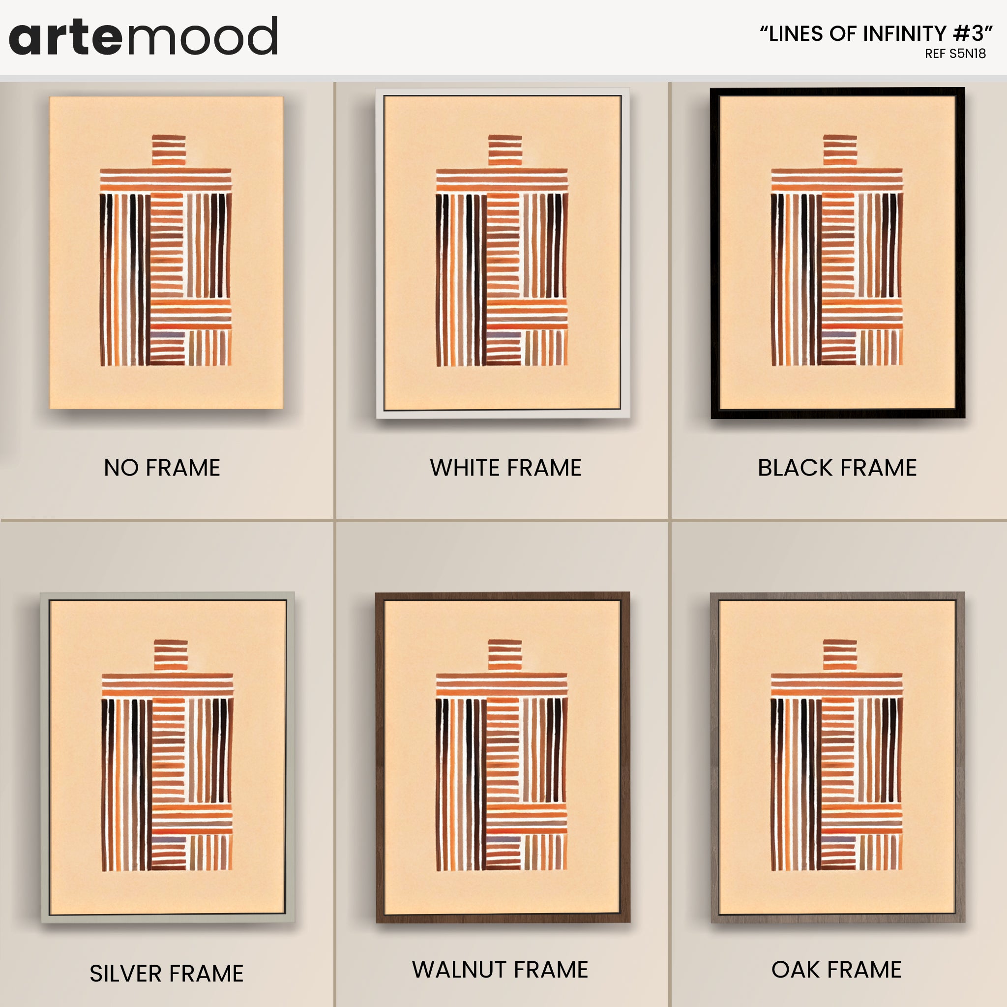 Abstract Artwork Print - Modern Art Canvas - Simple Composition Lines - Geometric Art